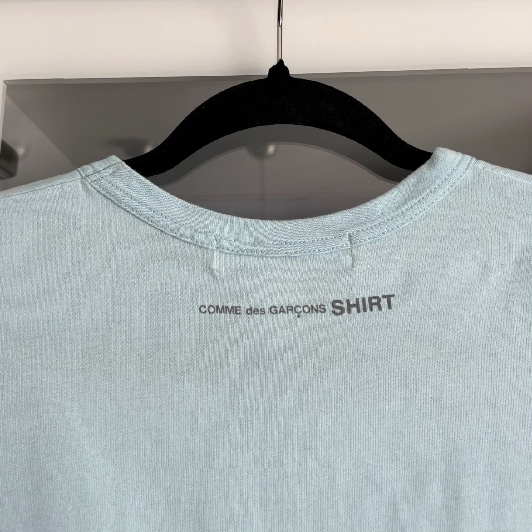 Comme des Garcons Girl Comme Des Garçons SHIRT Top Tee Light Blue Size M Mens Tee Shirt Cotton Short Sleeve Crew Neck Regular Fit Vintage: No Size US M / EU 48-50 / 2 - 4 Thumbnail