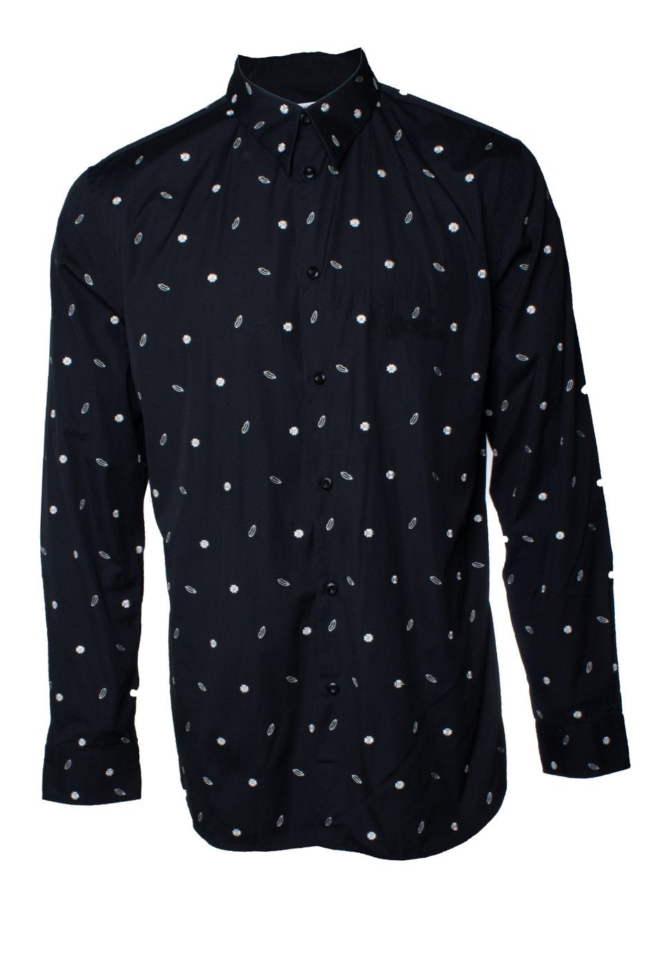 Givenchy Givenchy, Black cotton lip embroidered shirt Size US XL / EU 56 / 4 - 1 Thumbnail