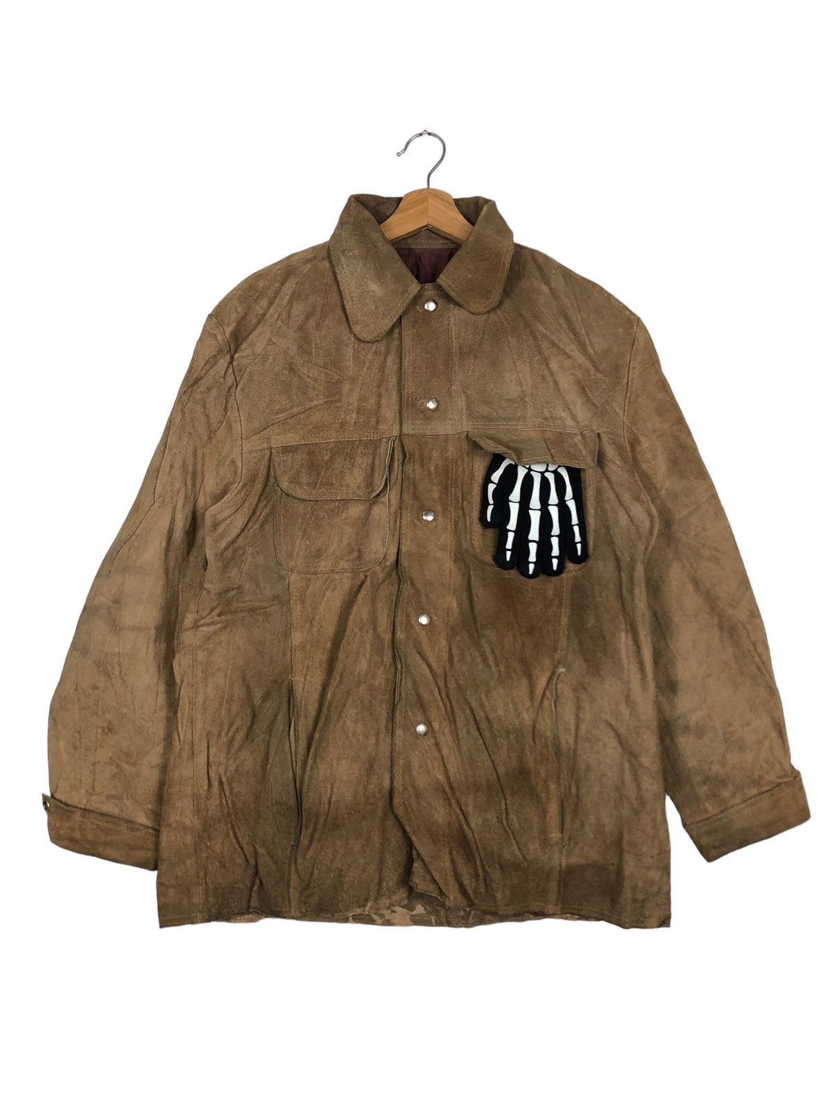 Genuine Leather 🔥90’s Vintage Genuine Leather Jacket Issey Miyake Japan Size US M / EU 48-50 / 2 - 1 Thumbnail