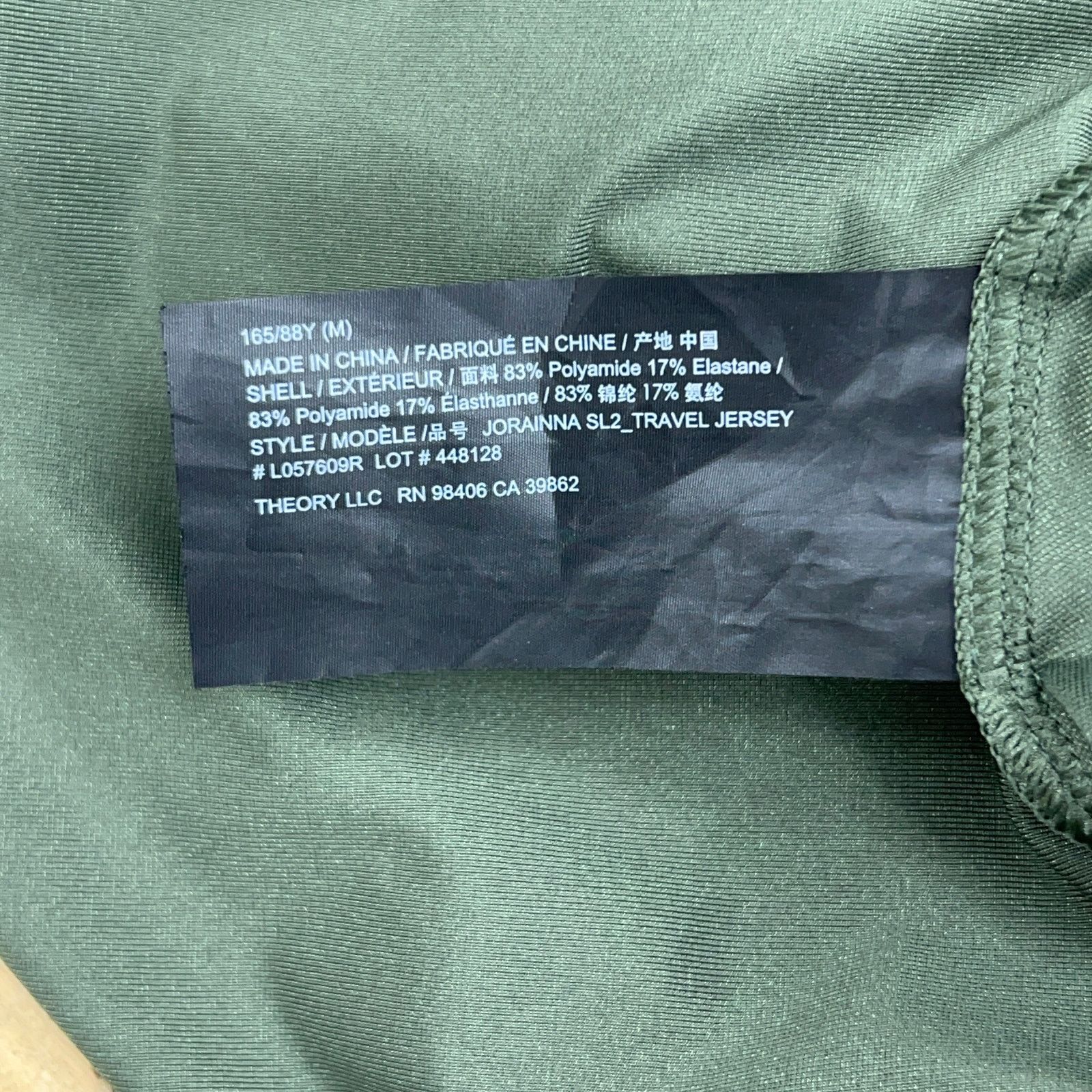 Theory Theory Sz M Dress Sheath Travel Jersey Gathered Waist Green Size M / US 6-8 / IT 42-44 - 14 Thumbnail