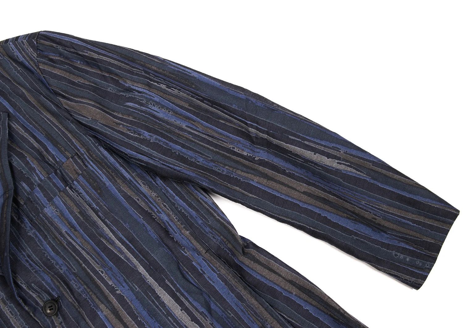 Issey Miyake Cotton-Poly Blend Striped Setup in Blue 2 Size US 32 / EU 48 - 5 Thumbnail