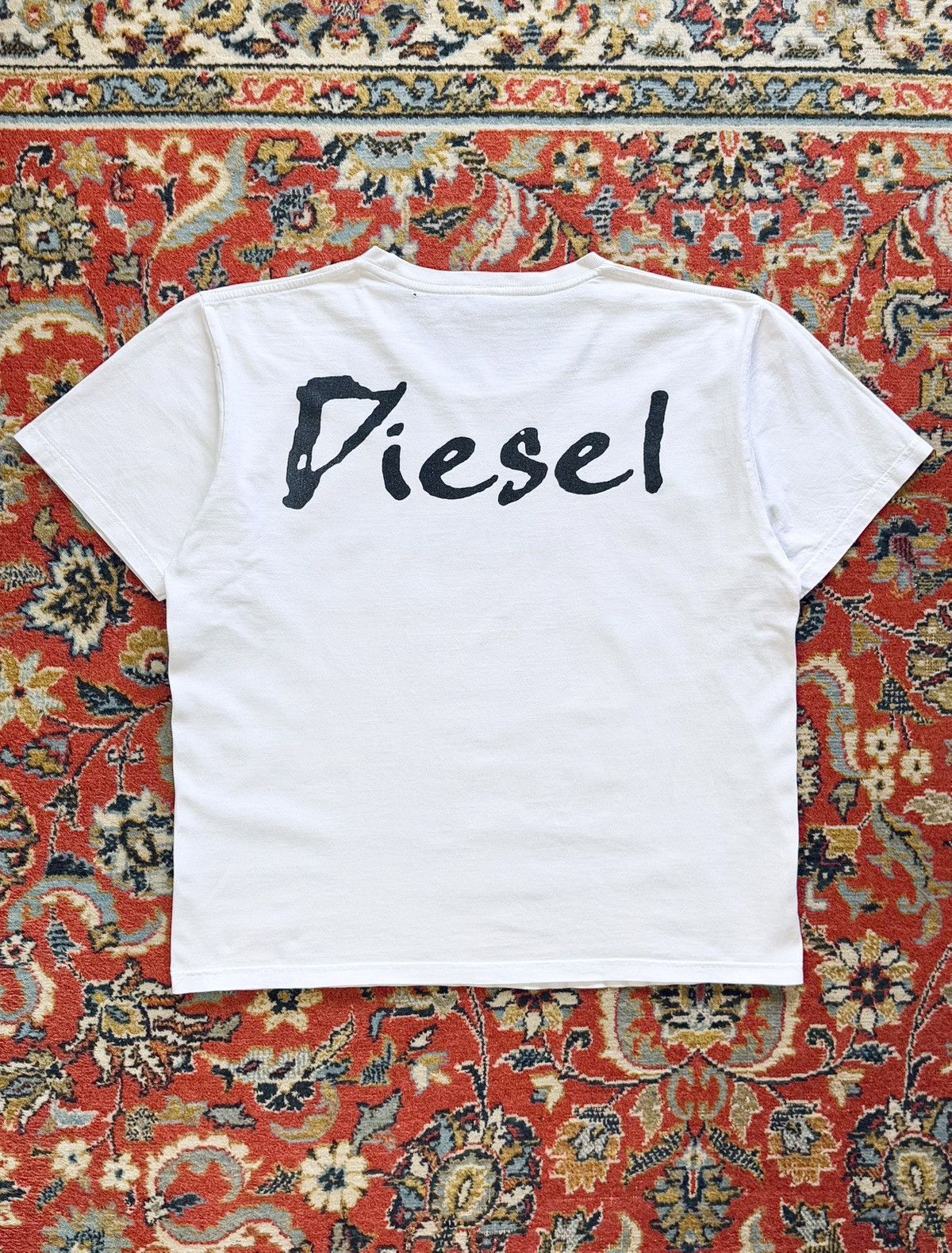 Diesel Vintage Diesel Big Logo Boxy Fit Print Tee T-Shirt Size US L / EU 52-54 / 3 - 10 Thumbnail