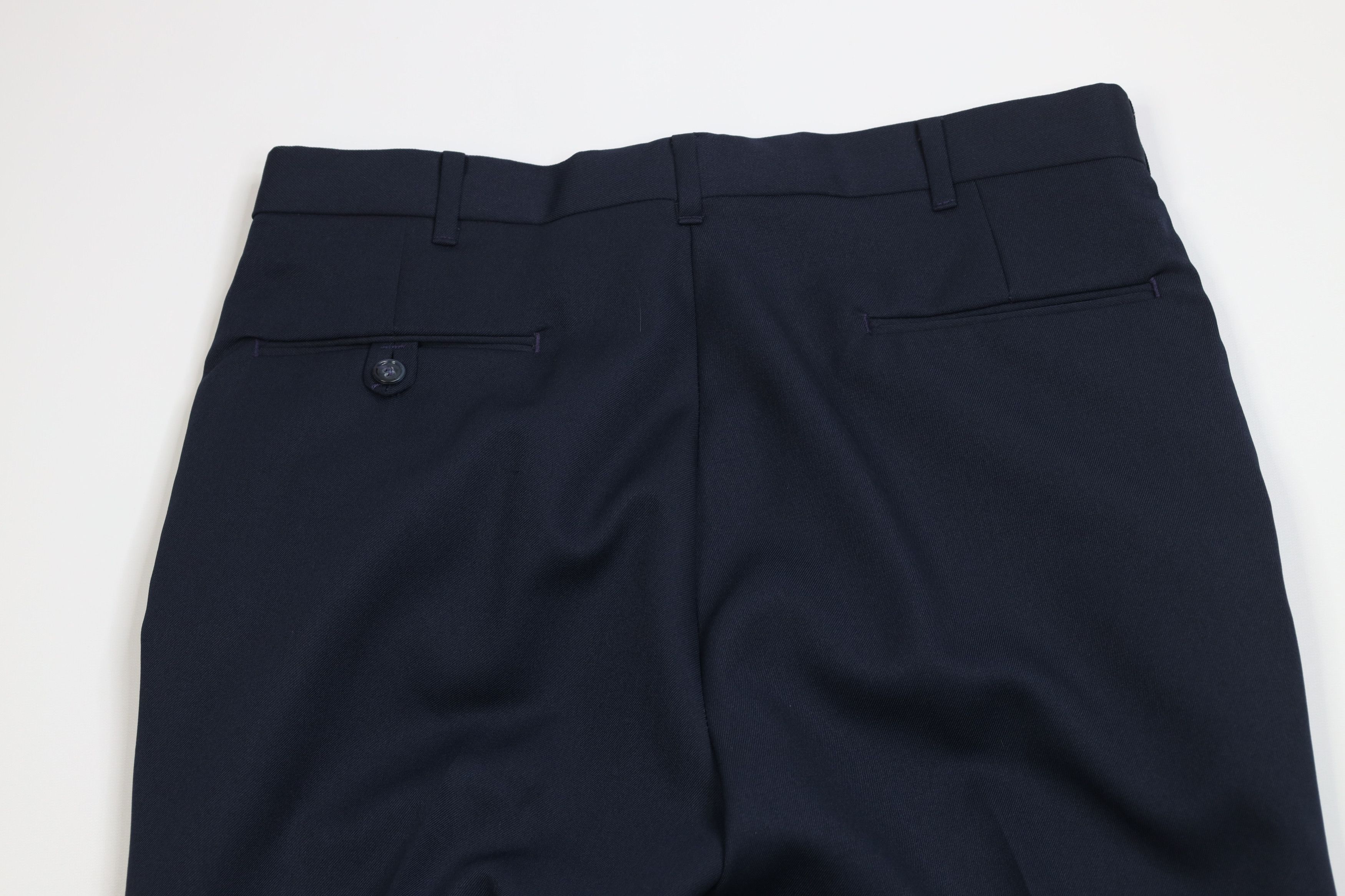 Vintage 70s Streetwear Flared Wide Leg Chino Pants Blue USA