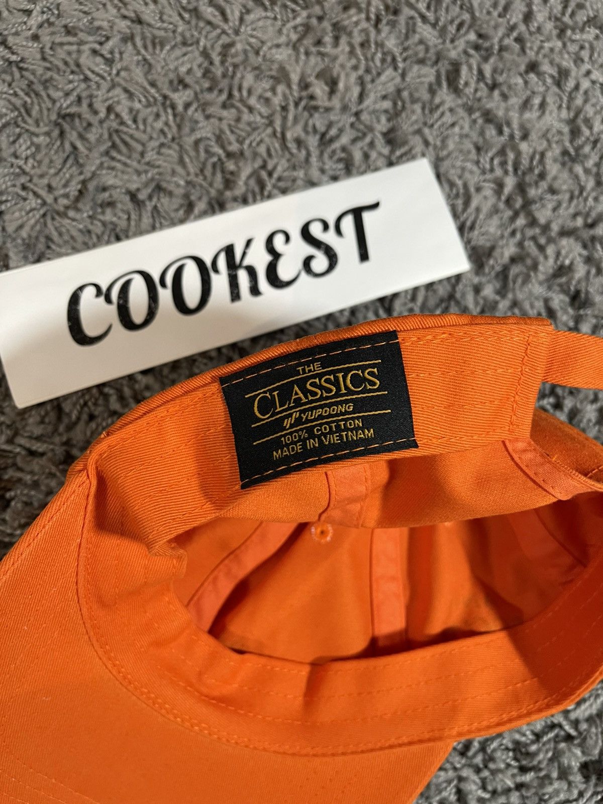 Anti Social Social Club × Undefeated ASSC x Undefeated Paranoid Weird Baseball Hat Cap Orange Size ONE SIZE - 9 Thumbnail