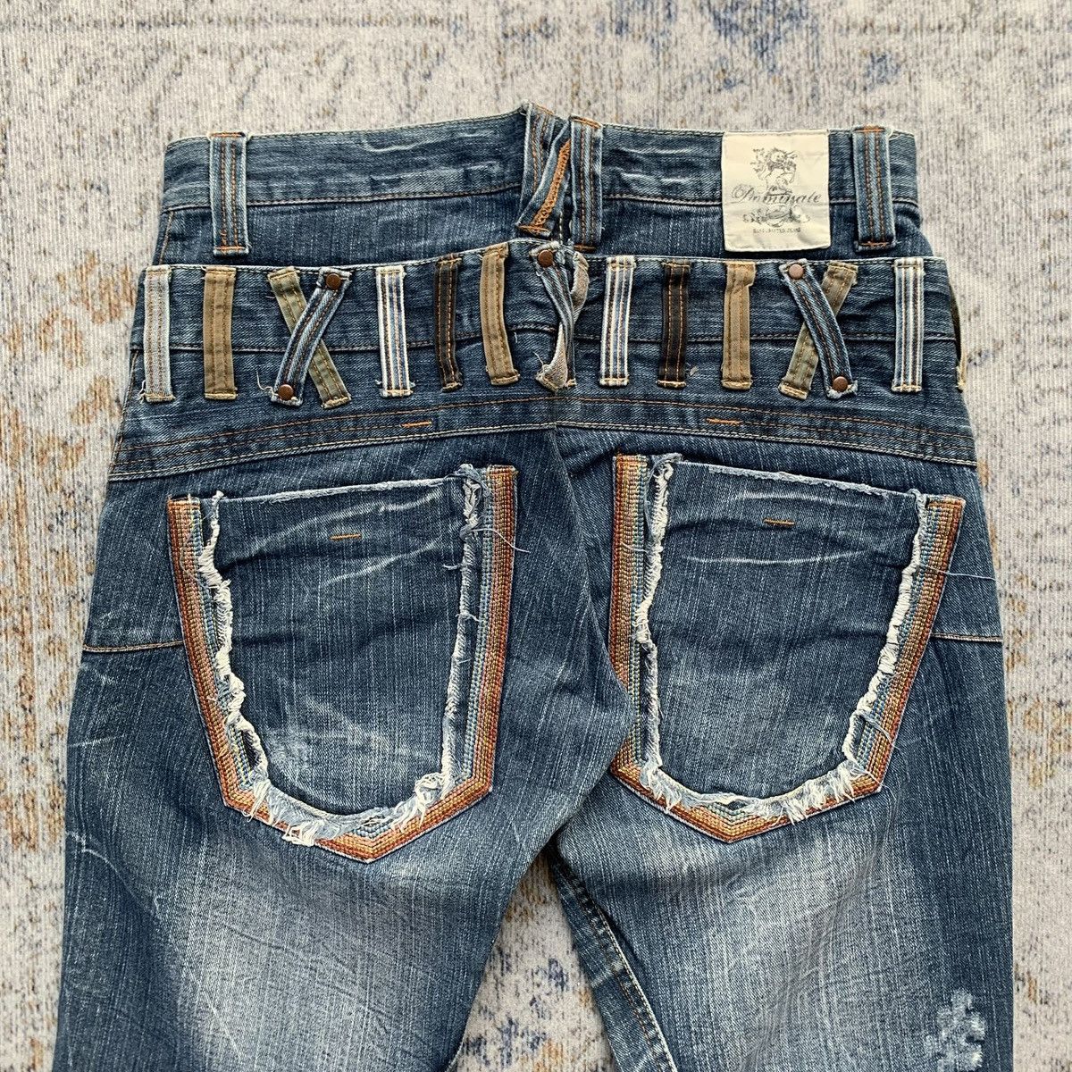 Japanese Brand Rare Vintage Dominate Distressed Double Waist Artisan Jeans Size US 30 / EU 46 - 7 Thumbnail
