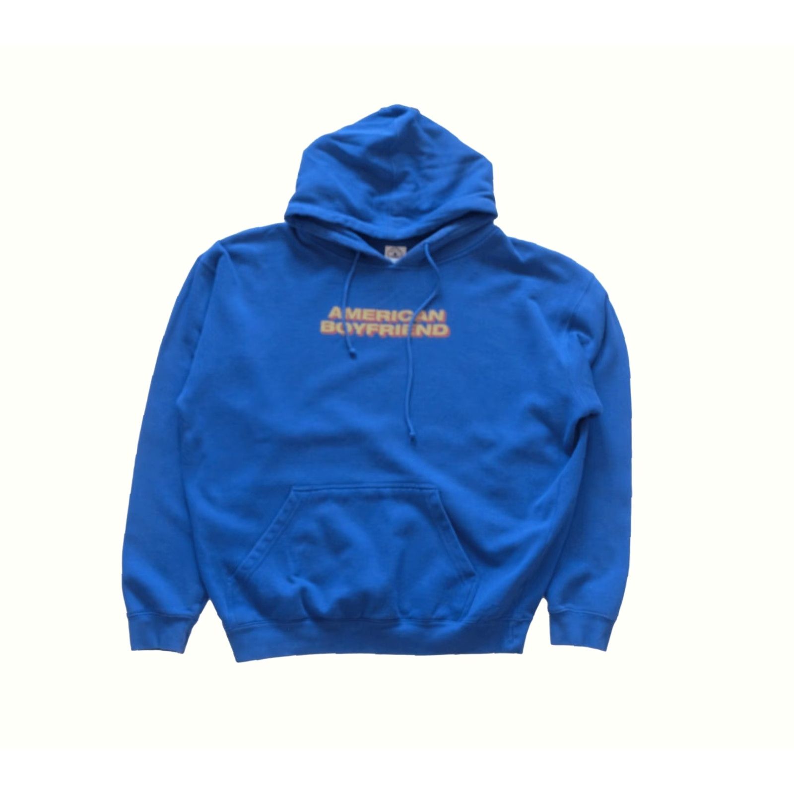 Delta VINTAGE Delta Hoodie Sweatshirt XL Men Blue Graphic 90s 00s American Boyfriend Pullover Size US XL / EU 56 / 4 - 2 Thumbnail
