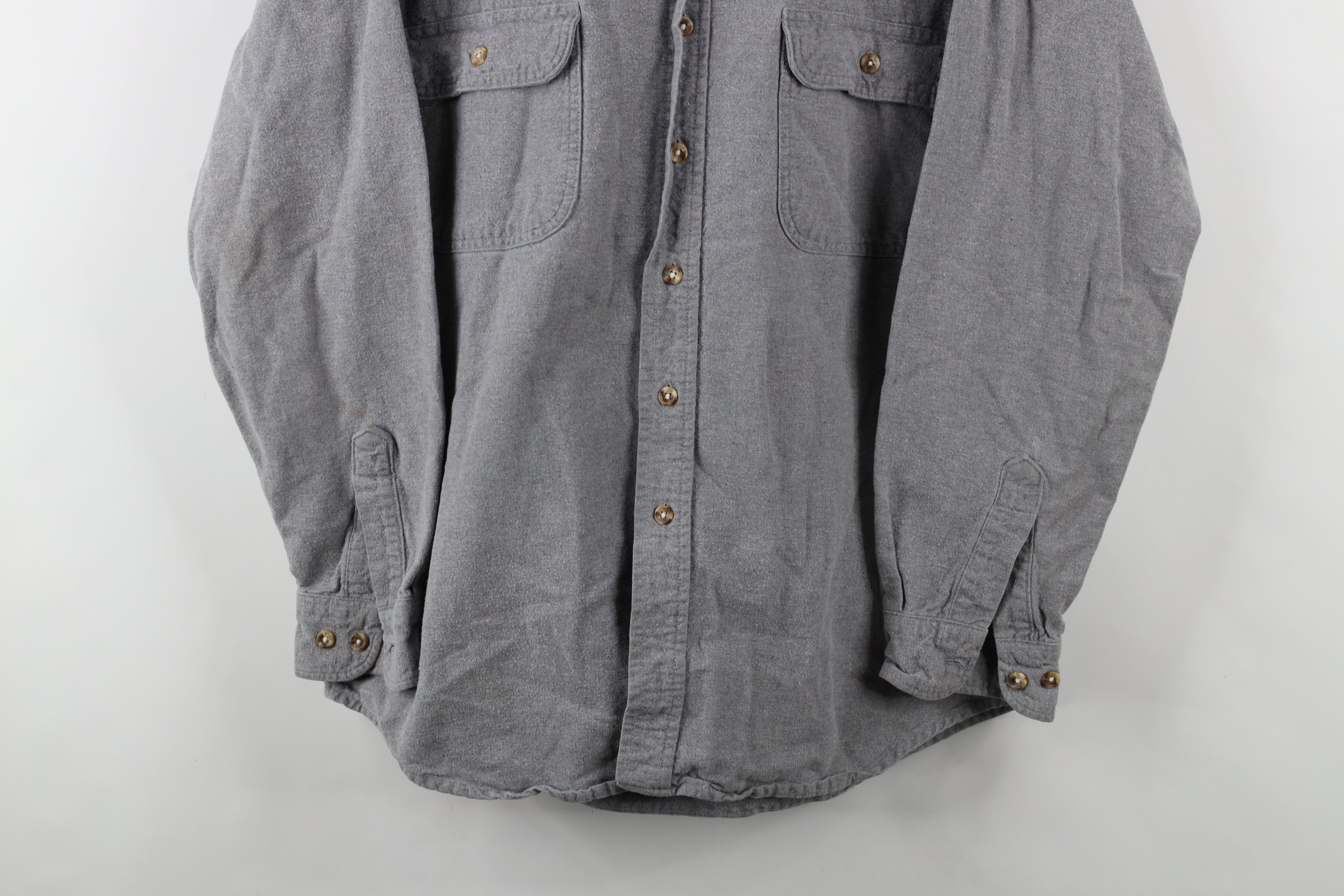 FiveBrother × Vintage Vintage 90s Five Brother Chamois Cloth Button Shirt Size US L / EU 52-54 / 3 - 3 Thumbnail