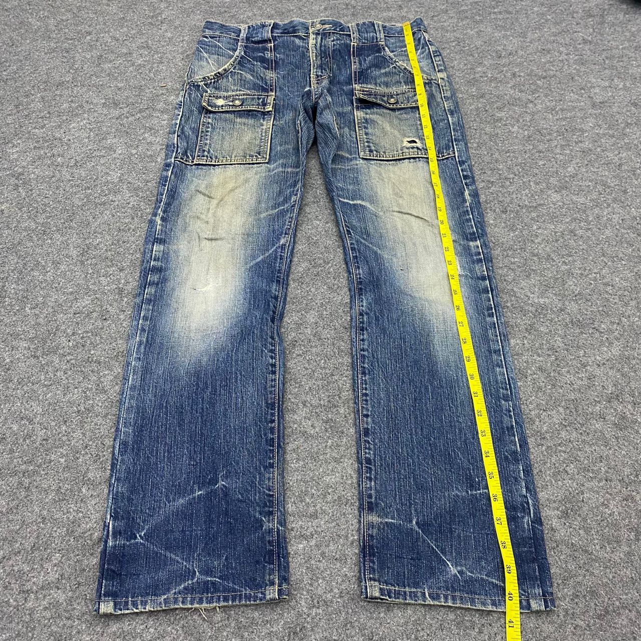 Japanese Brand 💥Vintage Johnbull Kojima Bushpant Distressed Denim Size US 34 / EU 50 - 3 Thumbnail