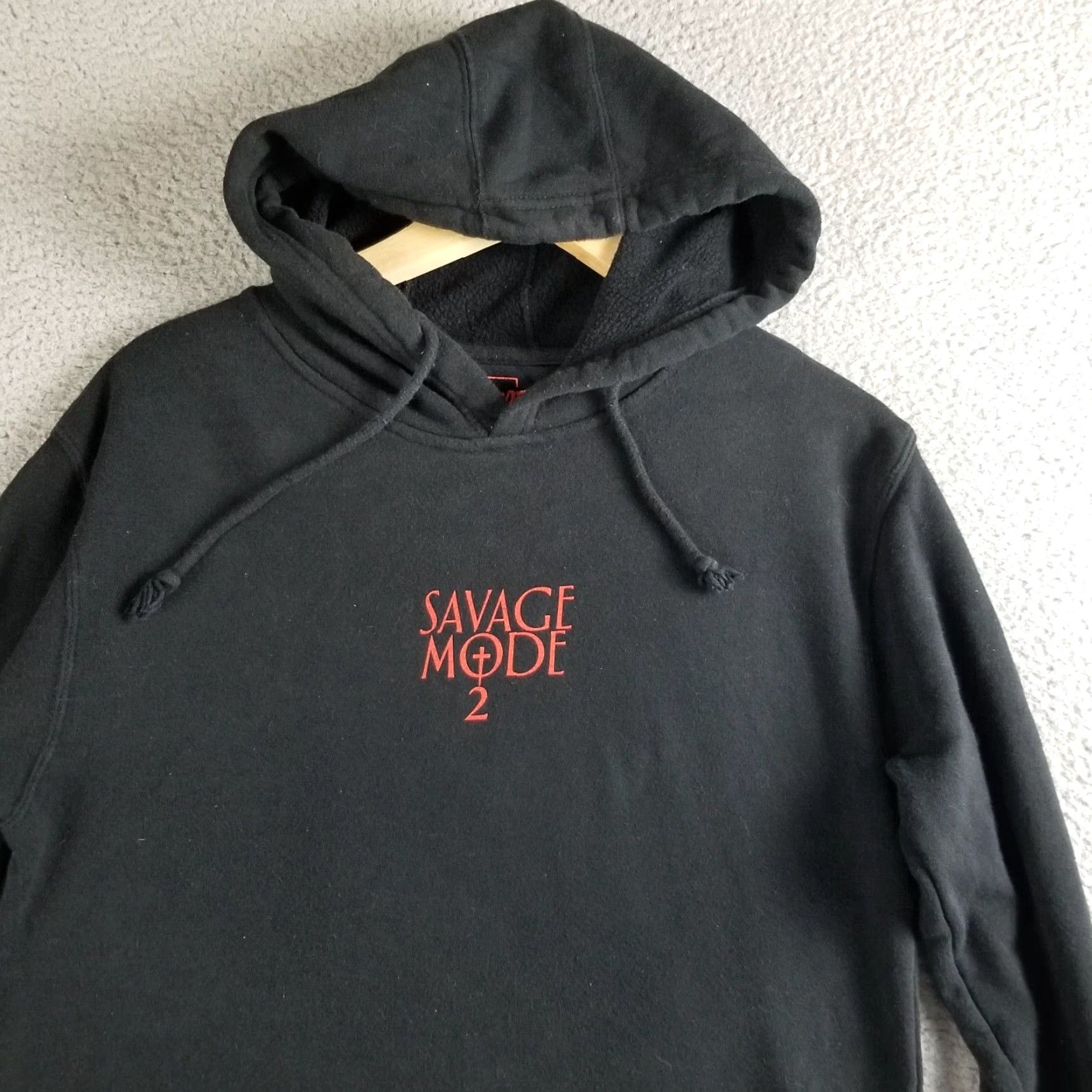 Etro VINTAGE 21 Savage Metro Boomin Hoodie Men Small Graphic Print Hip Hop Pullover Sz S Black Size US S / EU 44-46 / 1 - 3 Thumbnail