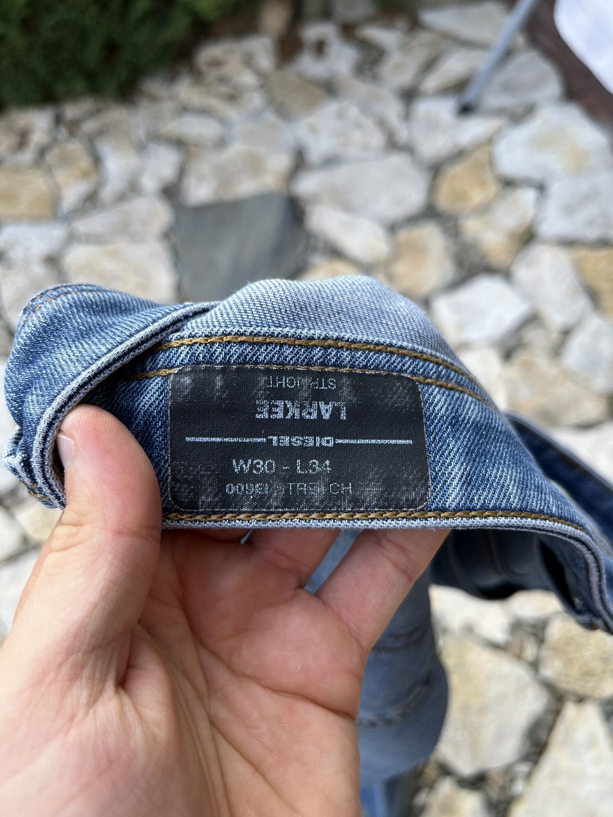 Diesel × Jean Diesel larkee straight y2k classic jeans 30x34 long pants Size US 30 / EU 46 - 23 Thumbnail