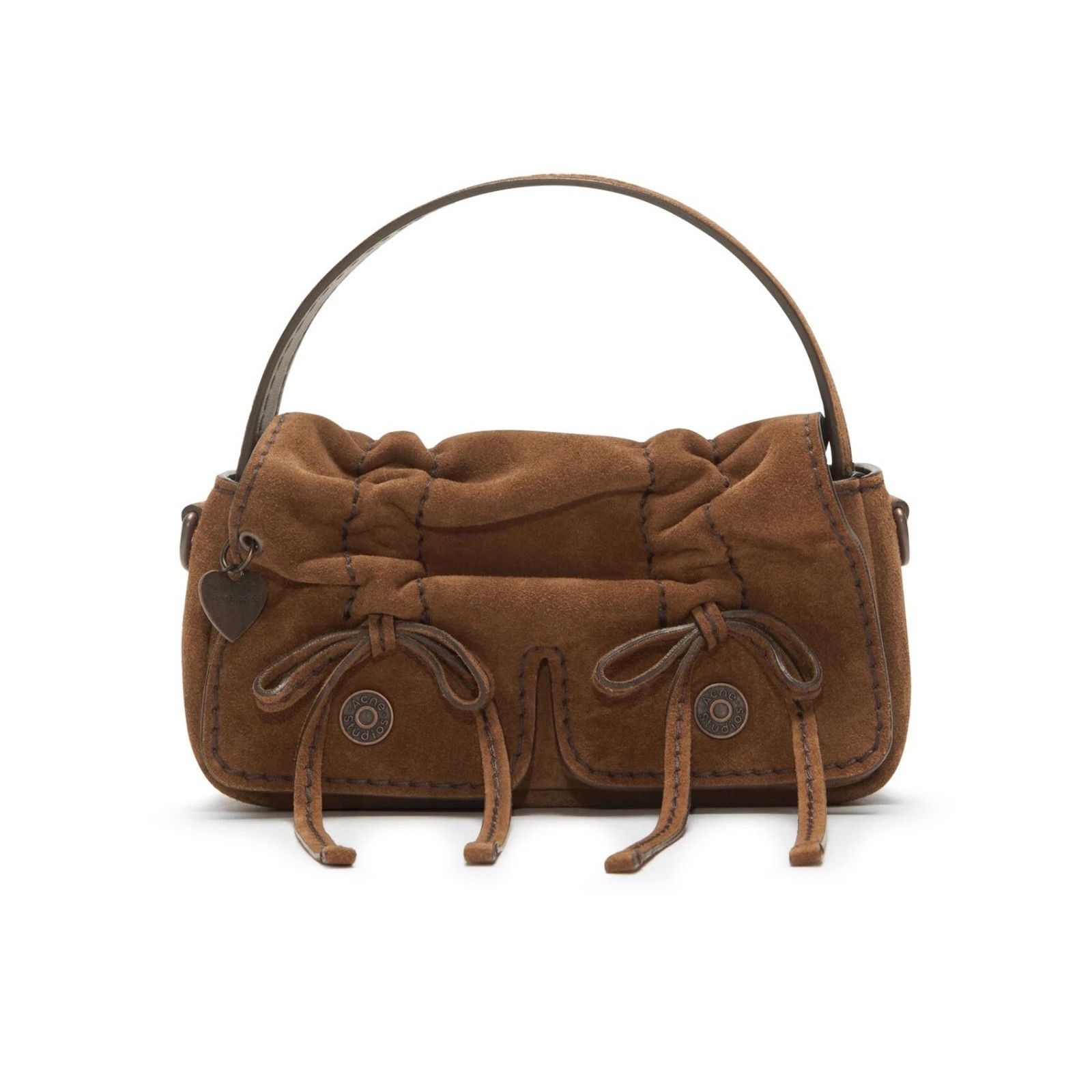 ACNE STUDIOS Multipocket Micro Cognac Brown Leather Shoulder