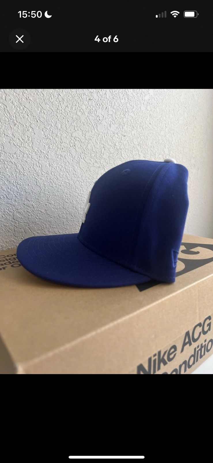 New Era Los Angeles Dodgers 50th Anniversary Patch Fitted Hat 7 3/8 Size ONE SIZE - 4 Thumbnail