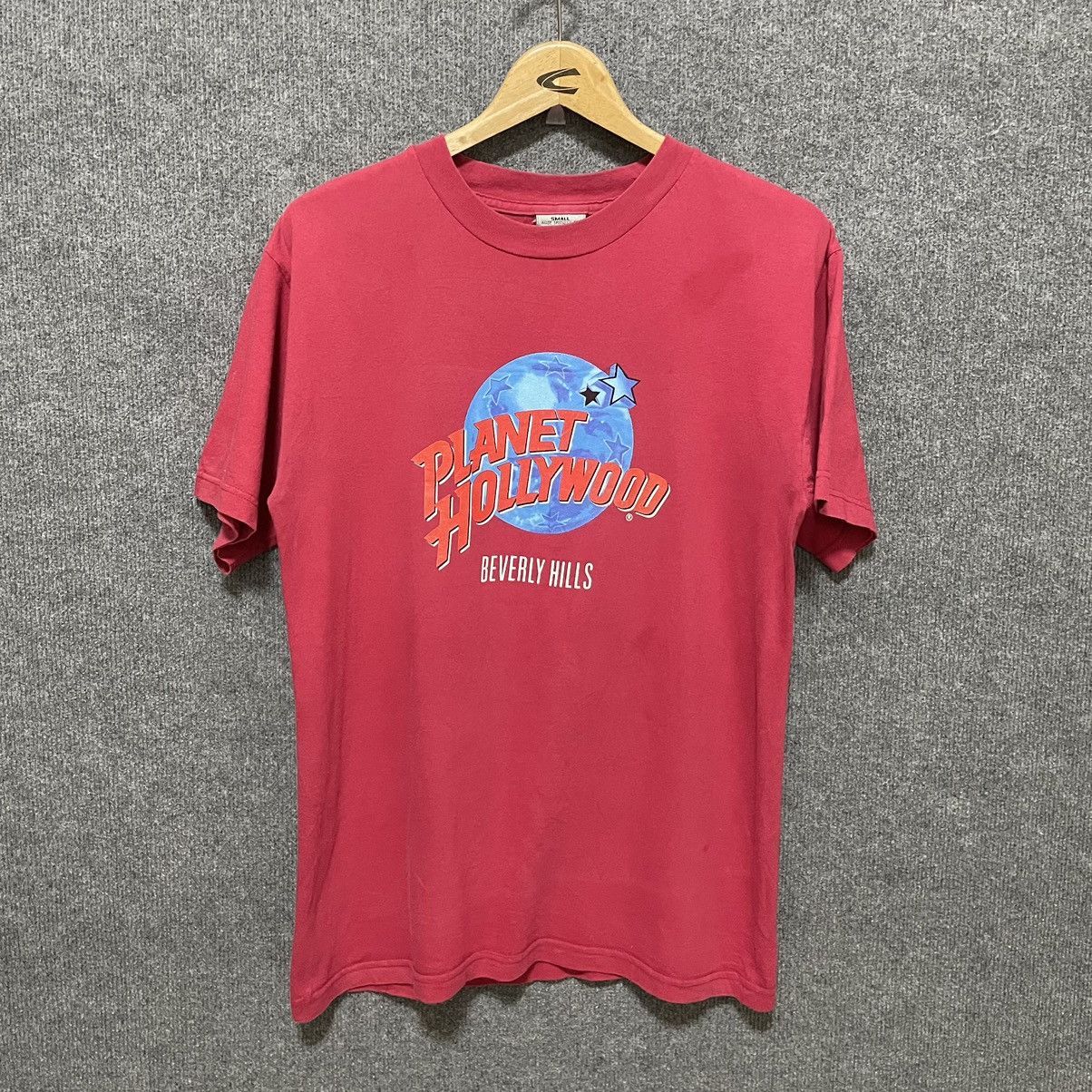 Planet Hollywood × Vintage Vintage 90s Planet Hollywood Beverly Hills T Shirt Size US M / EU 48-50 / 2 - 1 Thumbnail