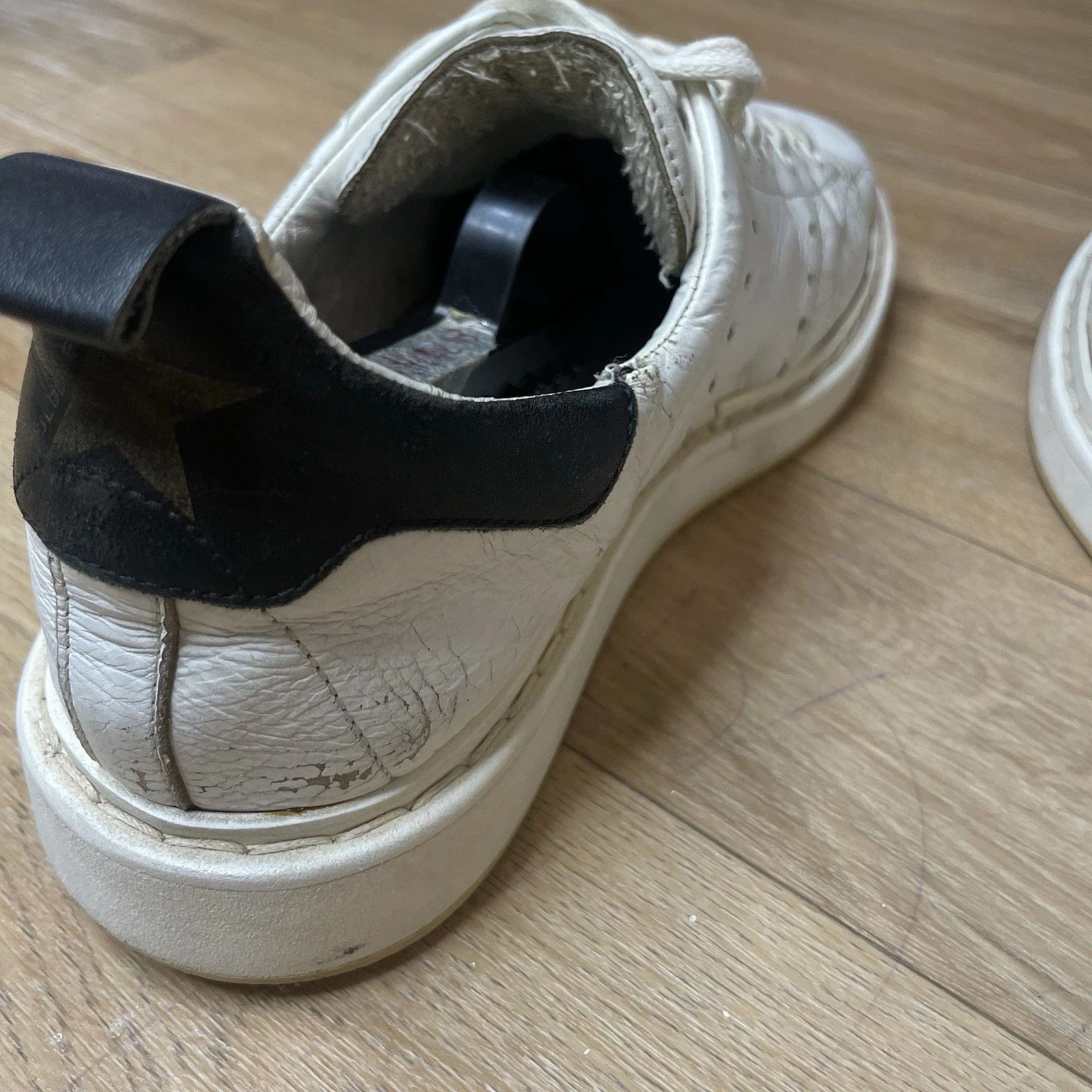 Golden Goose Golden Goose Sneakers STARTER VCE GGDB WHITE Leather low top Size US 8 / IT 38 - 7 Thumbnail