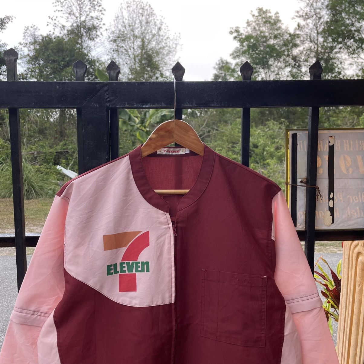Japanese Brand 🔥🇯🇵Vintage Seven Eleven Full Zipper Workers Light Jacket Size US M / EU 48-50 / 2 - 4 Thumbnail