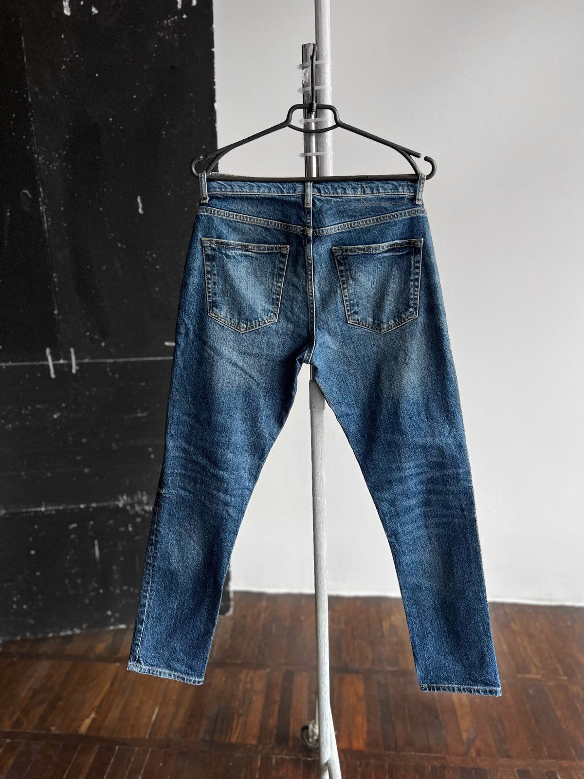 Designer × Zara Zara Man The 90s Blue Skinny Fit Denim Jeans Button Size US 30 / EU 46 - 6 Thumbnail