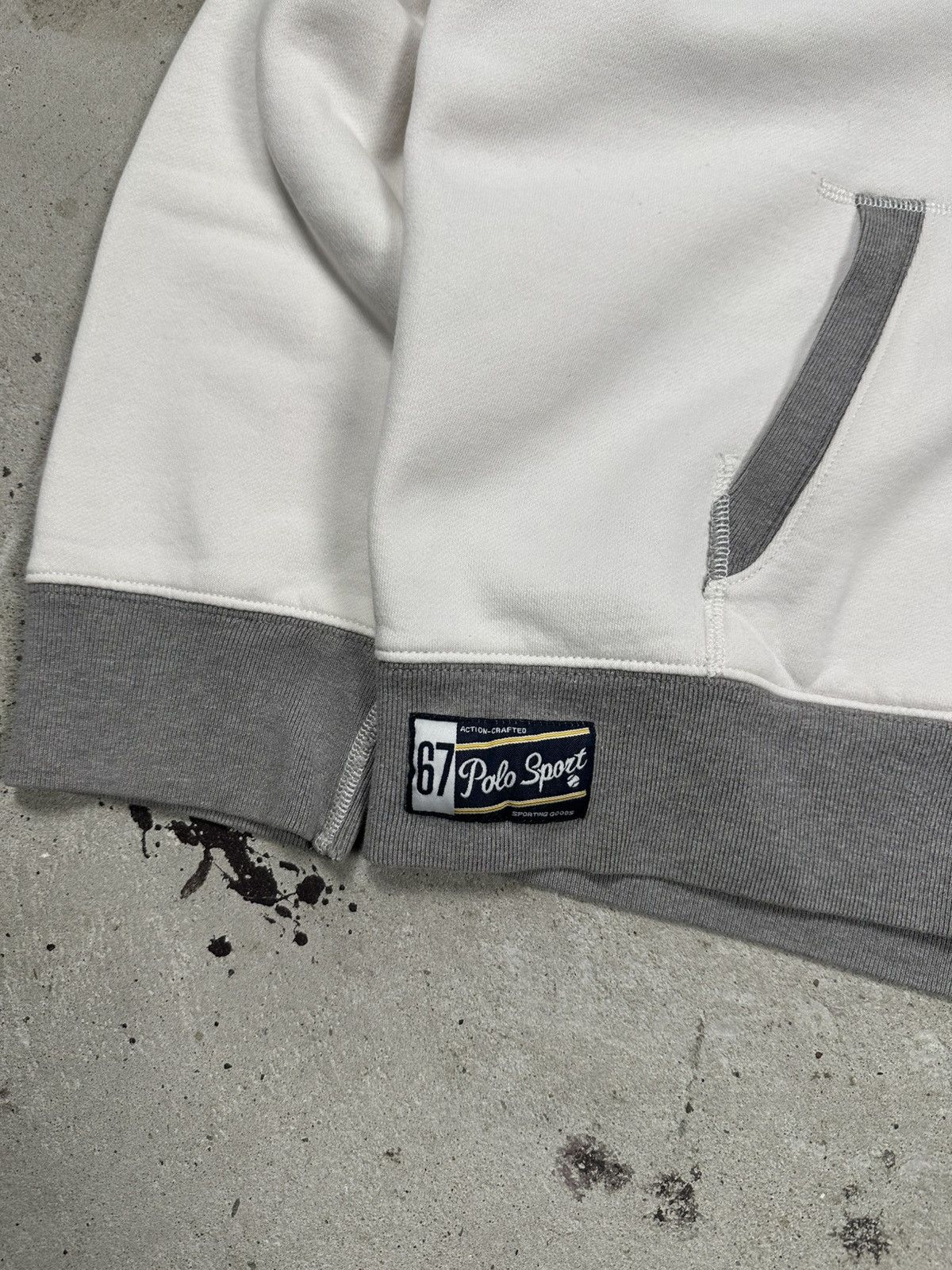 Polo Ralph Lauren Vintage Y2K Polo Ralph Lauren Sport White Zip Up Hoodie Size US XL / EU 56 / 4 - 3 Thumbnail