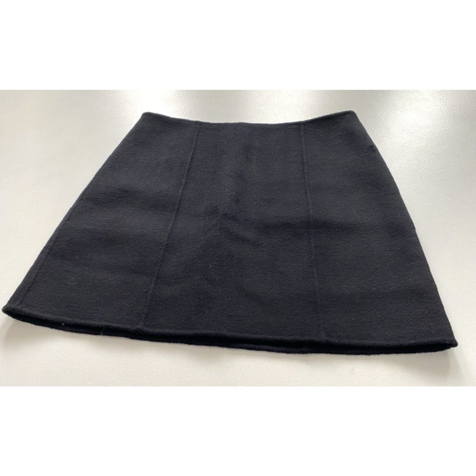 Alex Mill VINTAGE Women’s Alex Mill NYC Mini Skirt Black Wool Blend Sz 8 Short City Preppy Skirt Womens Size 30" / US 8 / IT 44 - 4 Thumbnail