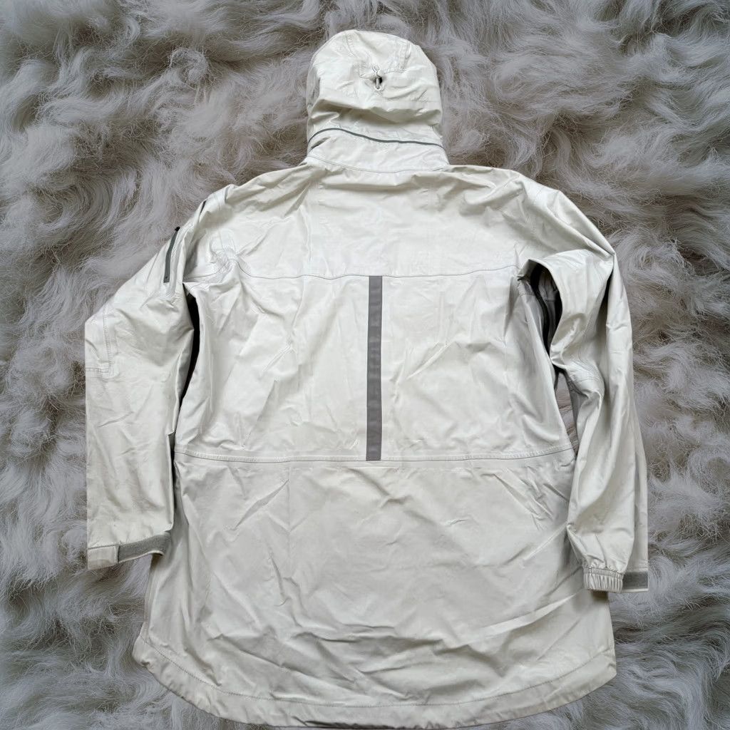 Nike Jacket Full Zip Hooded Lightweight Storm Fit Beige Large Men Y2K Athletic, Men's