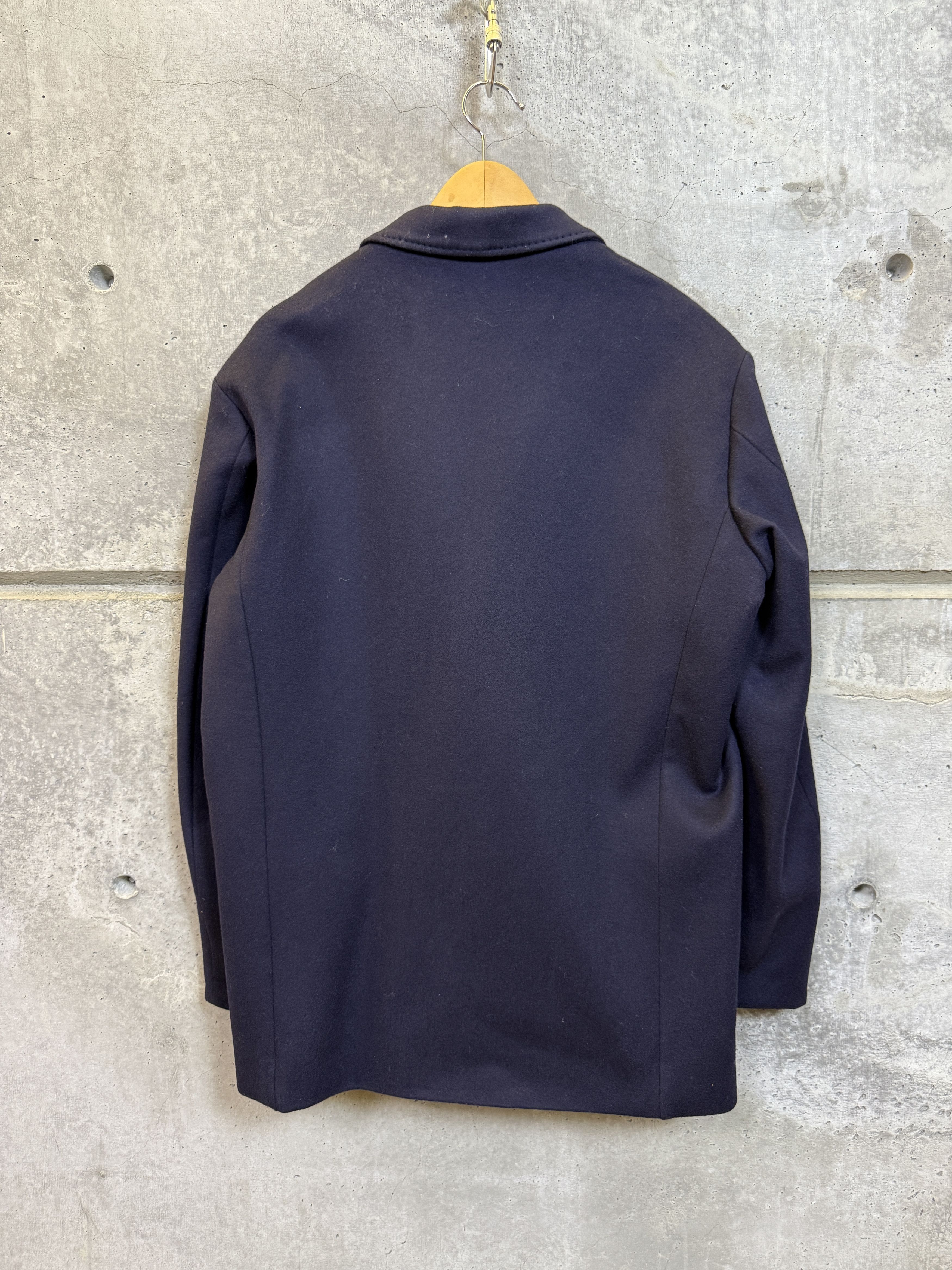Cristaseya Cristaseya Wool Cashmere Navy Blazer Size US L / EU 52-54 / 3 - 2 Thumbnail