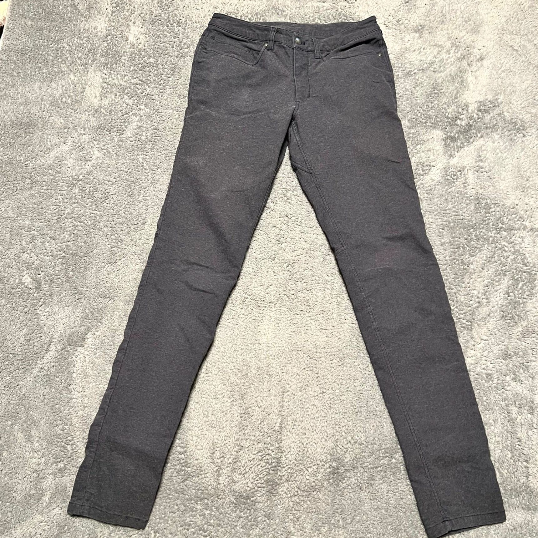 Lululemon Lululemon Pants Mens 30 ABC Skinny Tech Canvas Heathered Blue M5992S Mens Regular 30 Inseam 33 Blue Pants Size US 30 / EU 46 - 2 Thumbnail