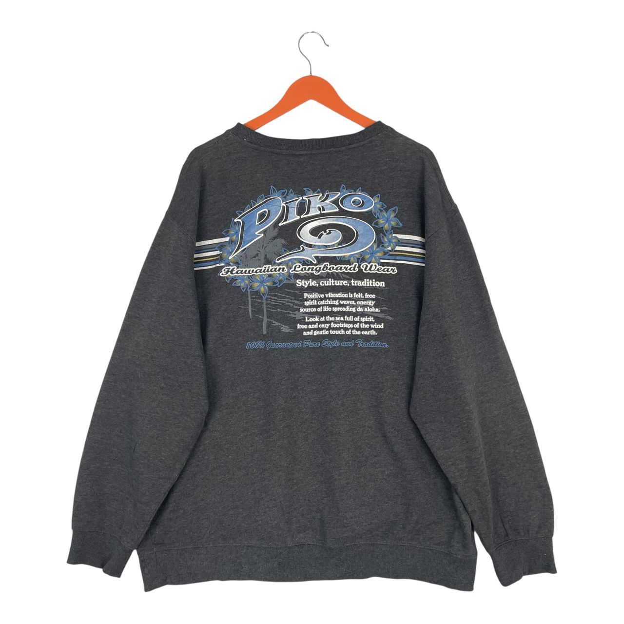Vintage Vintage Piko Surf Surfer Style Backhit Print Sweatshirt Size US XXL / EU 58 / 5 - 1 Thumbnail