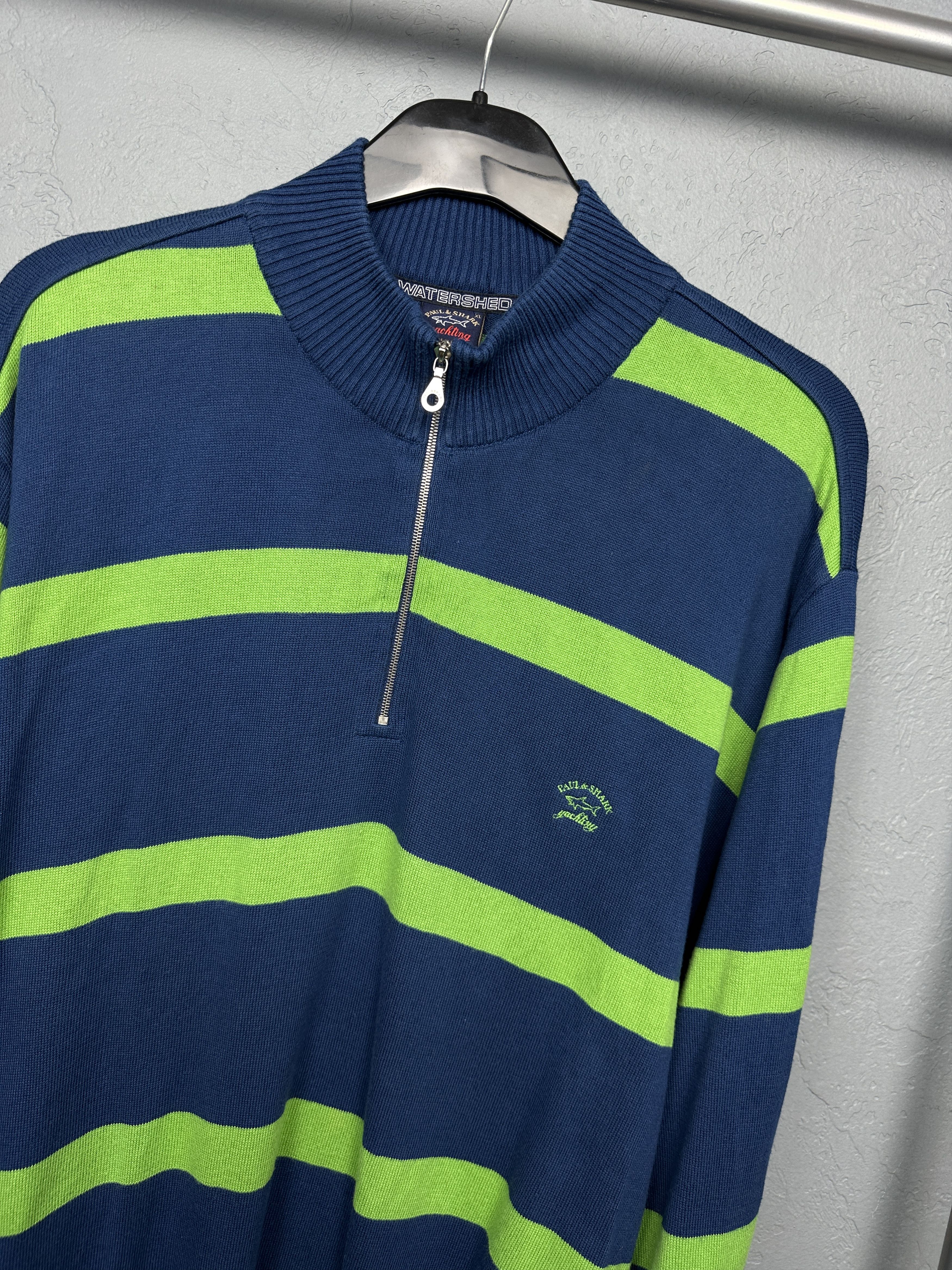 Paul & Shark Paul & Shark Vintage Mens 1\4 Zip Mens Sweater Size US XL / EU 56 / 4 - 2 Thumbnail