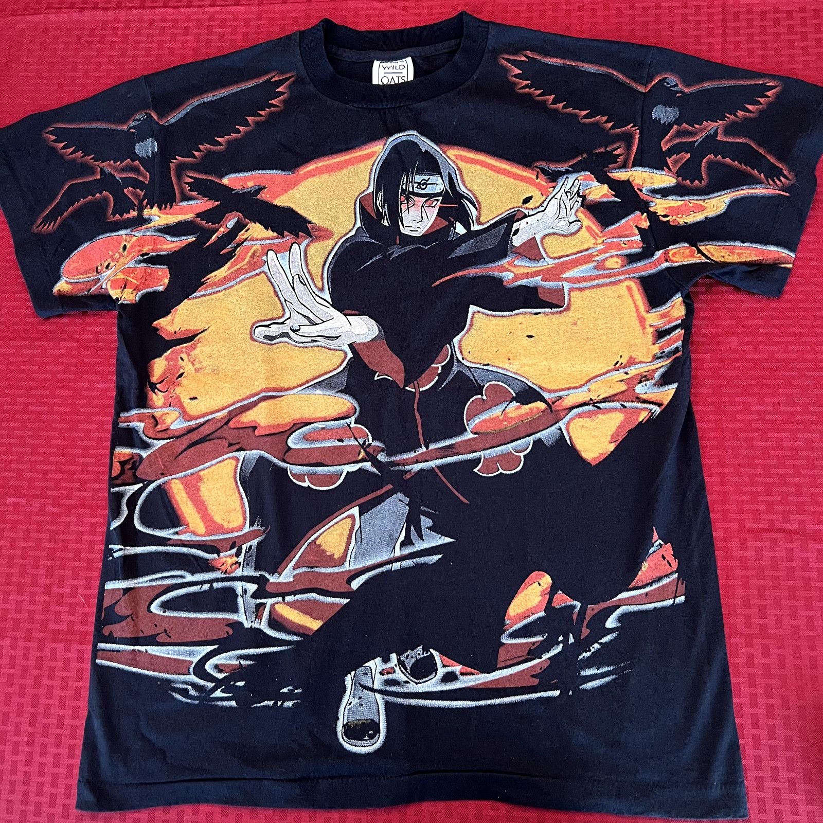Other Naruto Anime Itachi flame modern aop vintage 90s style shirt Size US L / EU 52-54 / 3 - 1 Thumbnail
