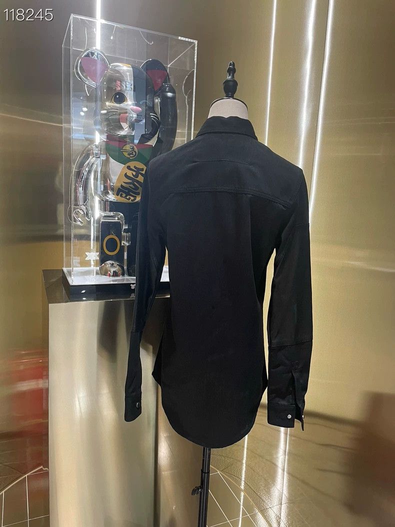 Givenchy Givenchy Size36 078149 v511 black and denim patched shirt Size US M / EU 48-50 / 2 - 2 Thumbnail