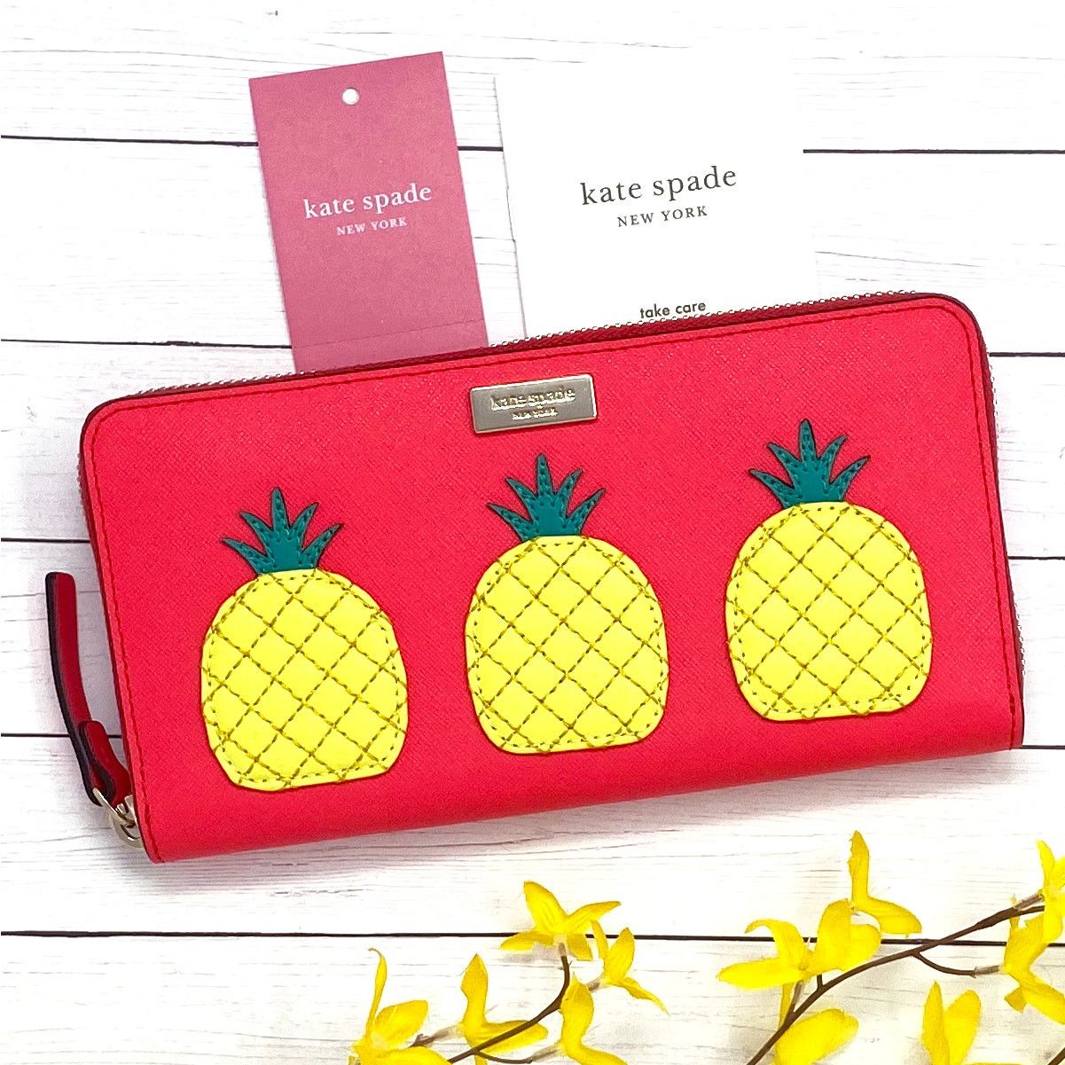 Kate Spade Kate Spade How Refreshing Neda Pineapple Wallet wlru2885 Size ONE SIZE - 2 Thumbnail