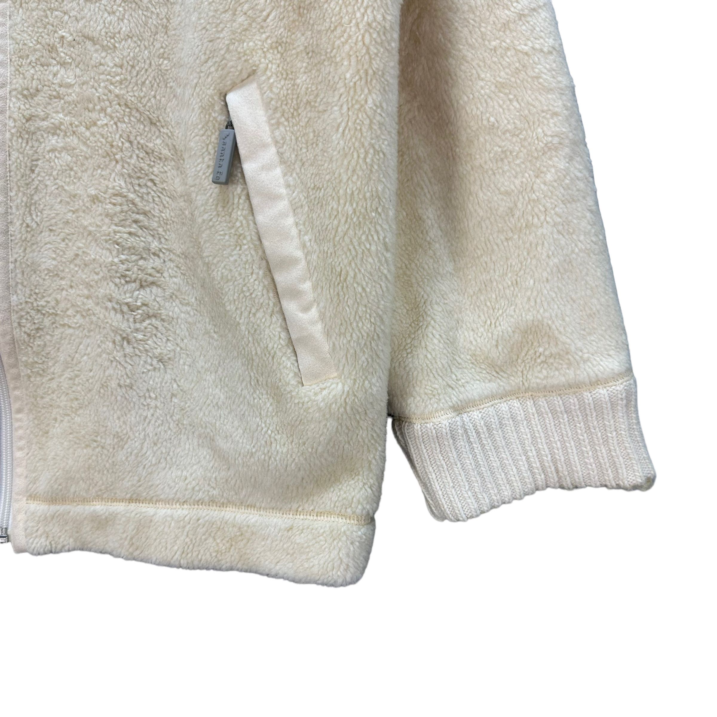 Japanese Brand SANTA FE BIG LOGO KNITTED FLEECE JACKET #7442-146 Size US L / EU 52-54 / 3 - 7 Thumbnail