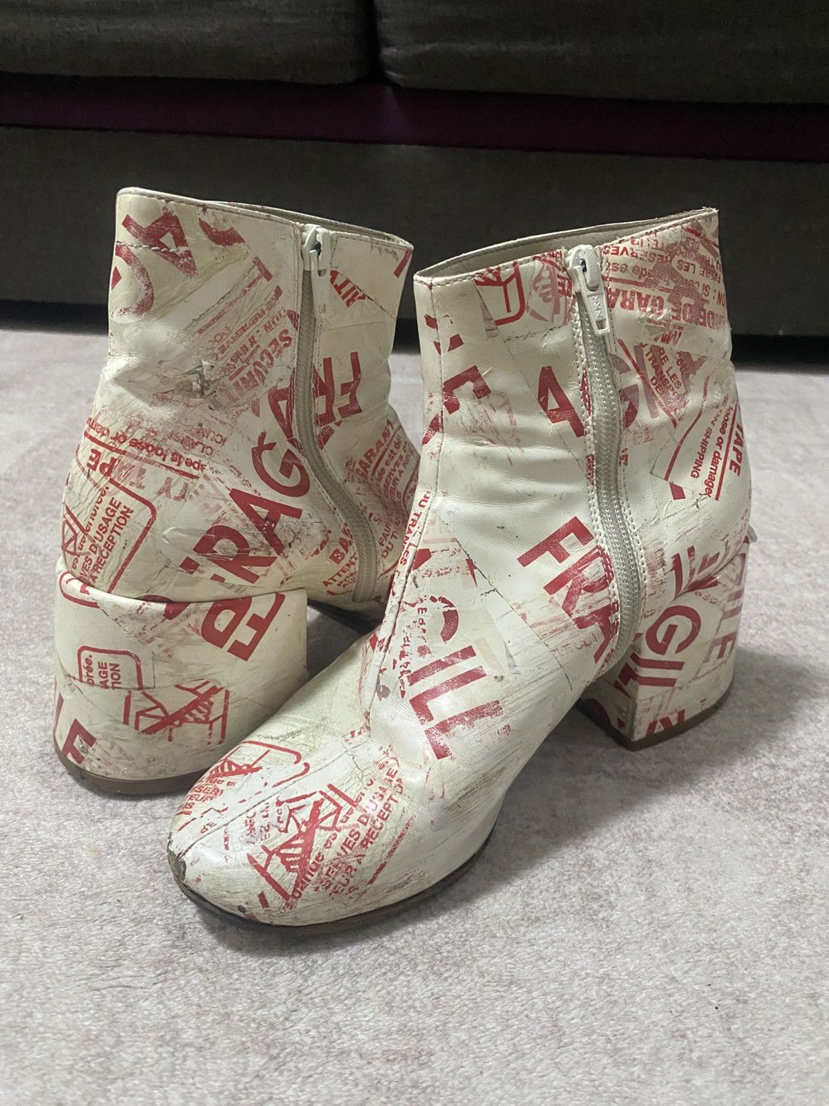 Maison Margiela Maison Martin Margiela Tabi Leather Boots Size US 8 / IT 38 - 2 Thumbnail