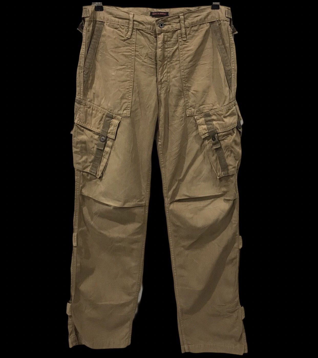 Japanese Brand BLUE WAY Archival Design Rare Parachute Cargo Pant Size US 31 - 1 Thumbnail