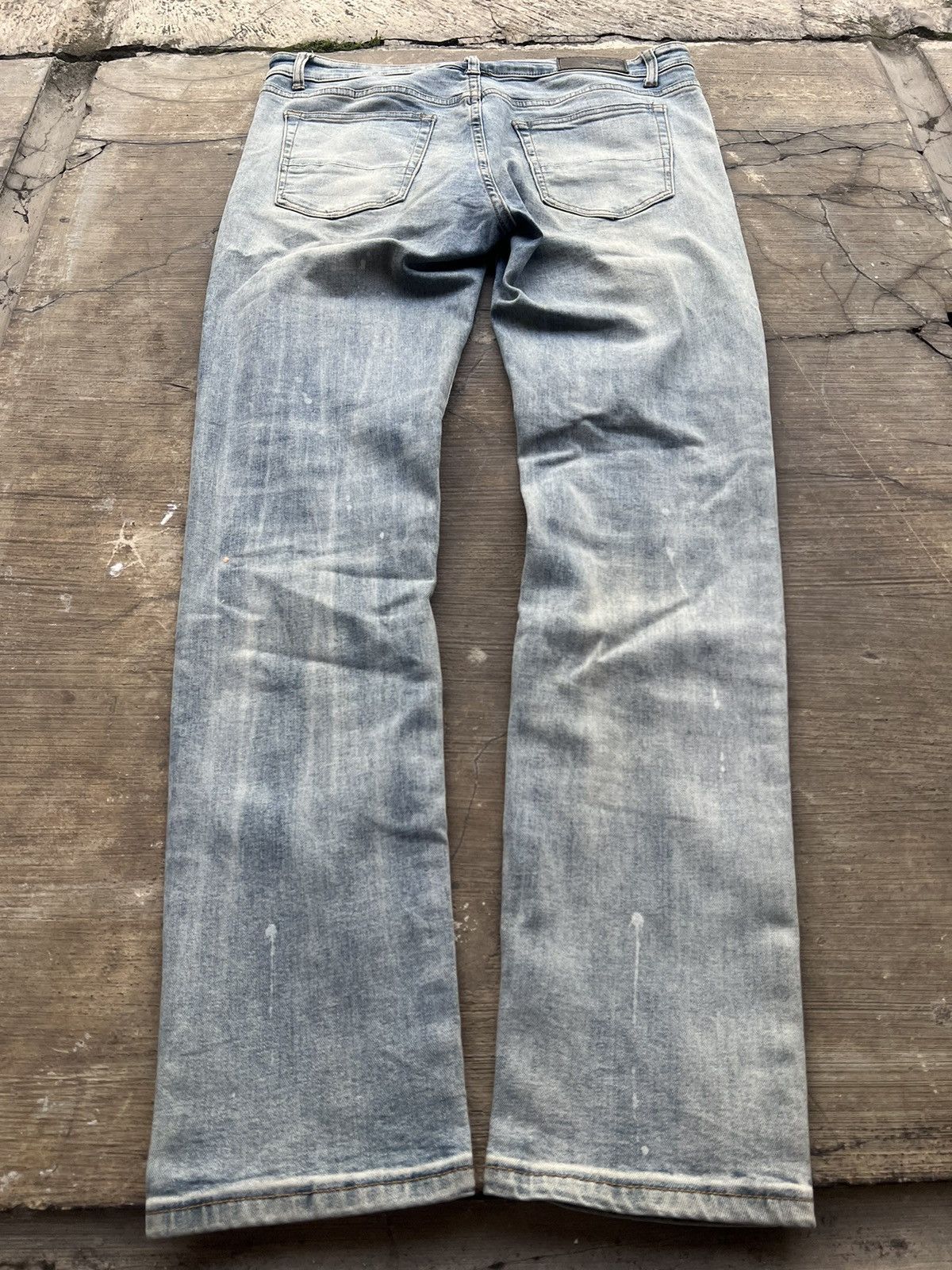 Hysteric Glamour × Undercover 2000s Amiri Mx1 Biker Patch Distressed Jeans y2k Lgb Ifsix Size US 26 / EU 42 - 2 Thumbnail