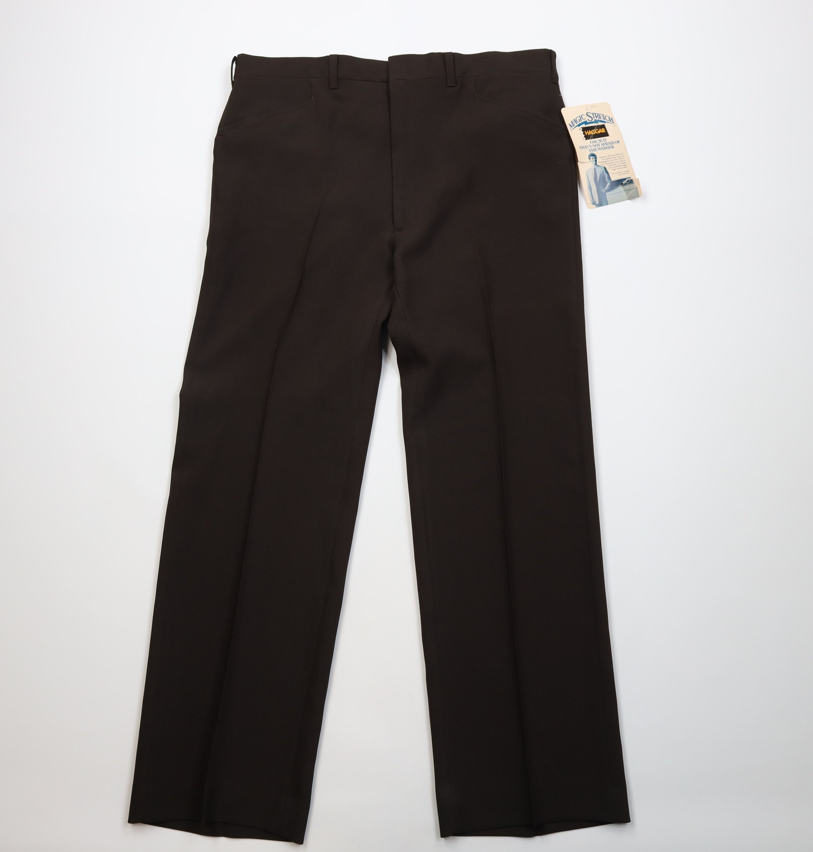 Vintage Deadstock Vintage 70s Streetwear Wide Leg Chino Pants Brown Size US 38 / EU 54 - 1 Thumbnail