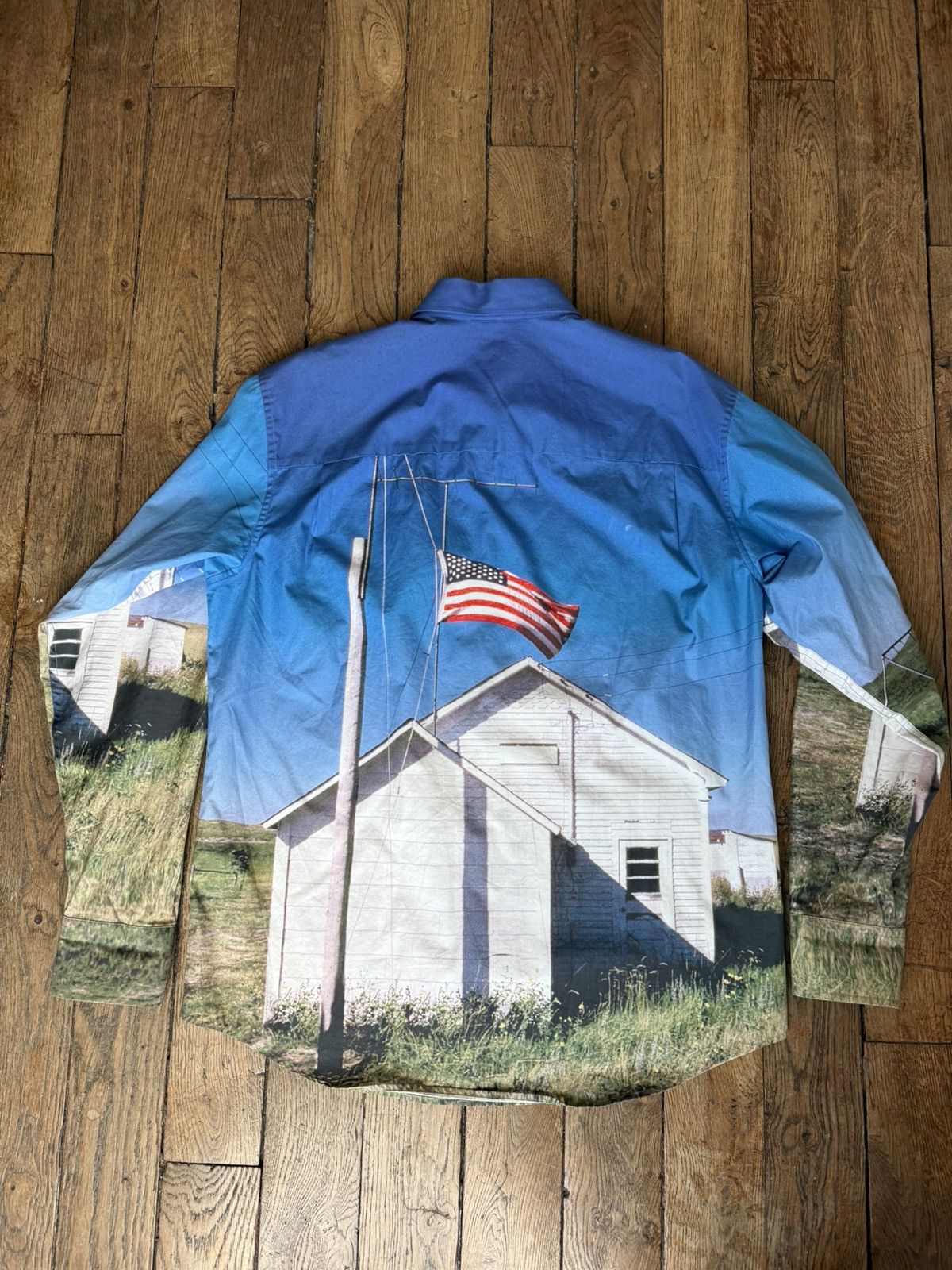Calvin Klein Raf Simons For Calvin Klein Shirt American Flag School Print Size US M / EU 48-50 / 2 - 9 Thumbnail