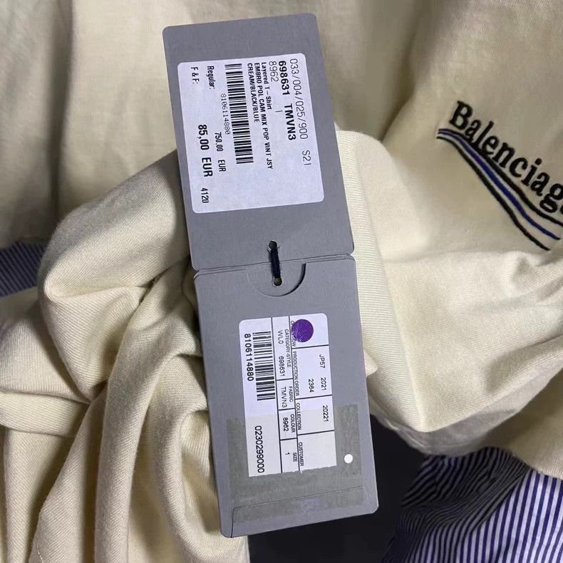 Balenciaga Balenciaga Balenciaga Embroidered Logo Long Sleeve Shirt-2 Size US M / EU 48-50 / 2 - 6 Thumbnail