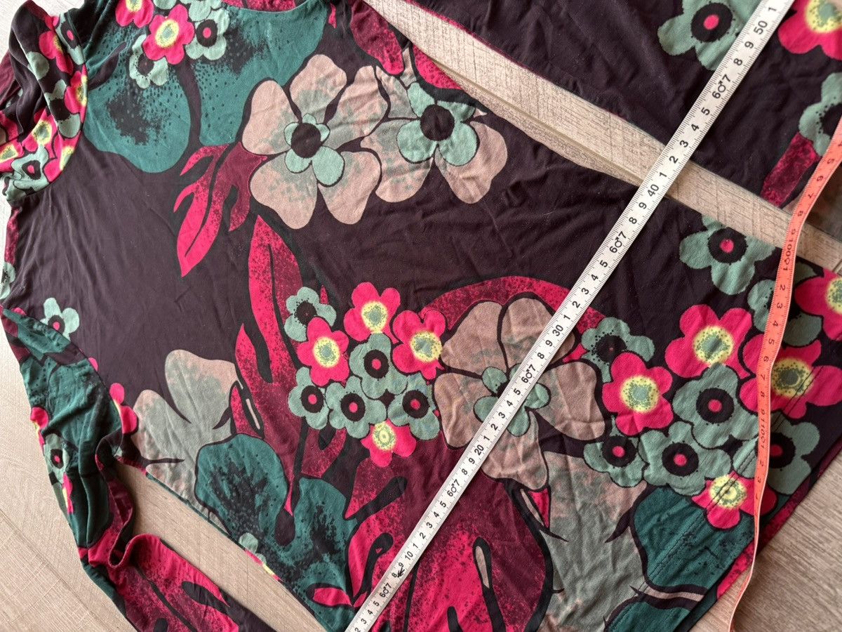 Dries Van Noten Dries Van Noten Floral Print Turtleneck Long Sleeve Top Size S / US 4 / IT 40 - 8 Thumbnail
