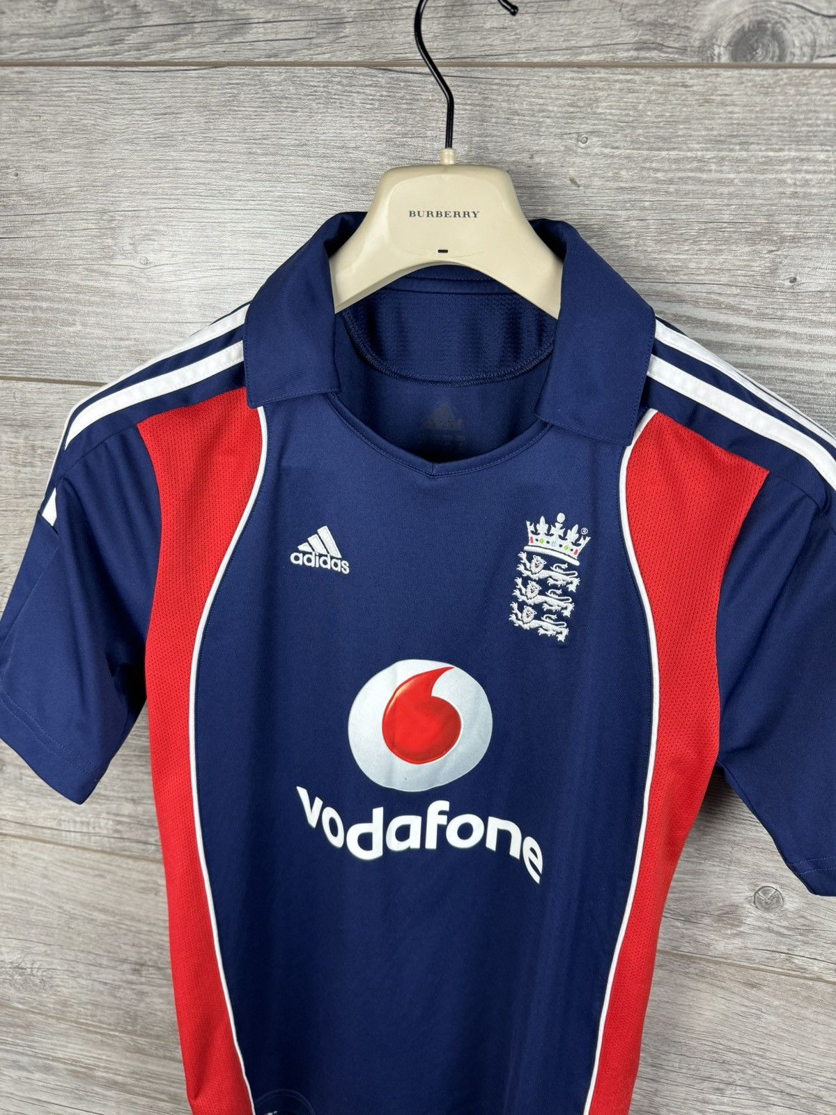 Adidas England Cricket Shirt Adidas 2008 Ashes Vodafone Jersey Size US S / EU 44-46 / 1 - 17 Thumbnail