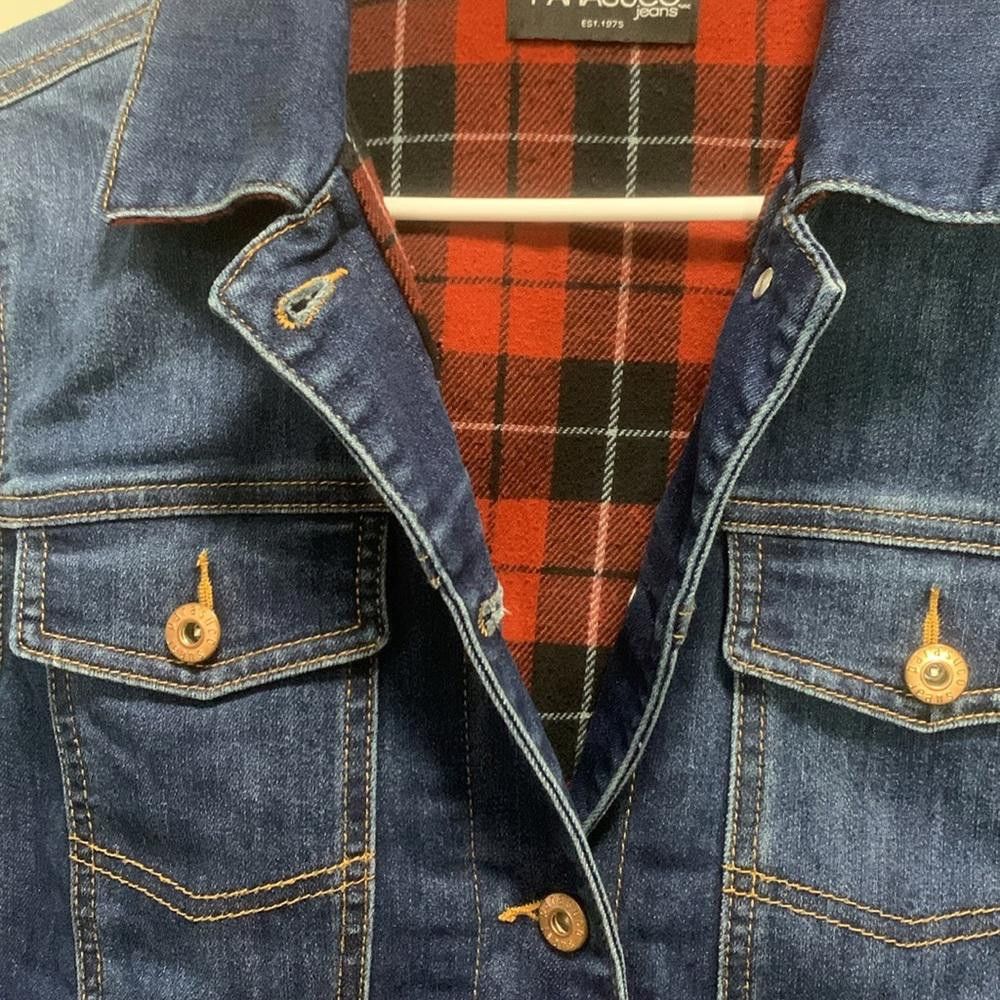Parasuco Parasuco Denim Jean Jacket Unisex Lined Plaid Lining Cotton Size US S / EU 44-46 / 1 - 6 Thumbnail