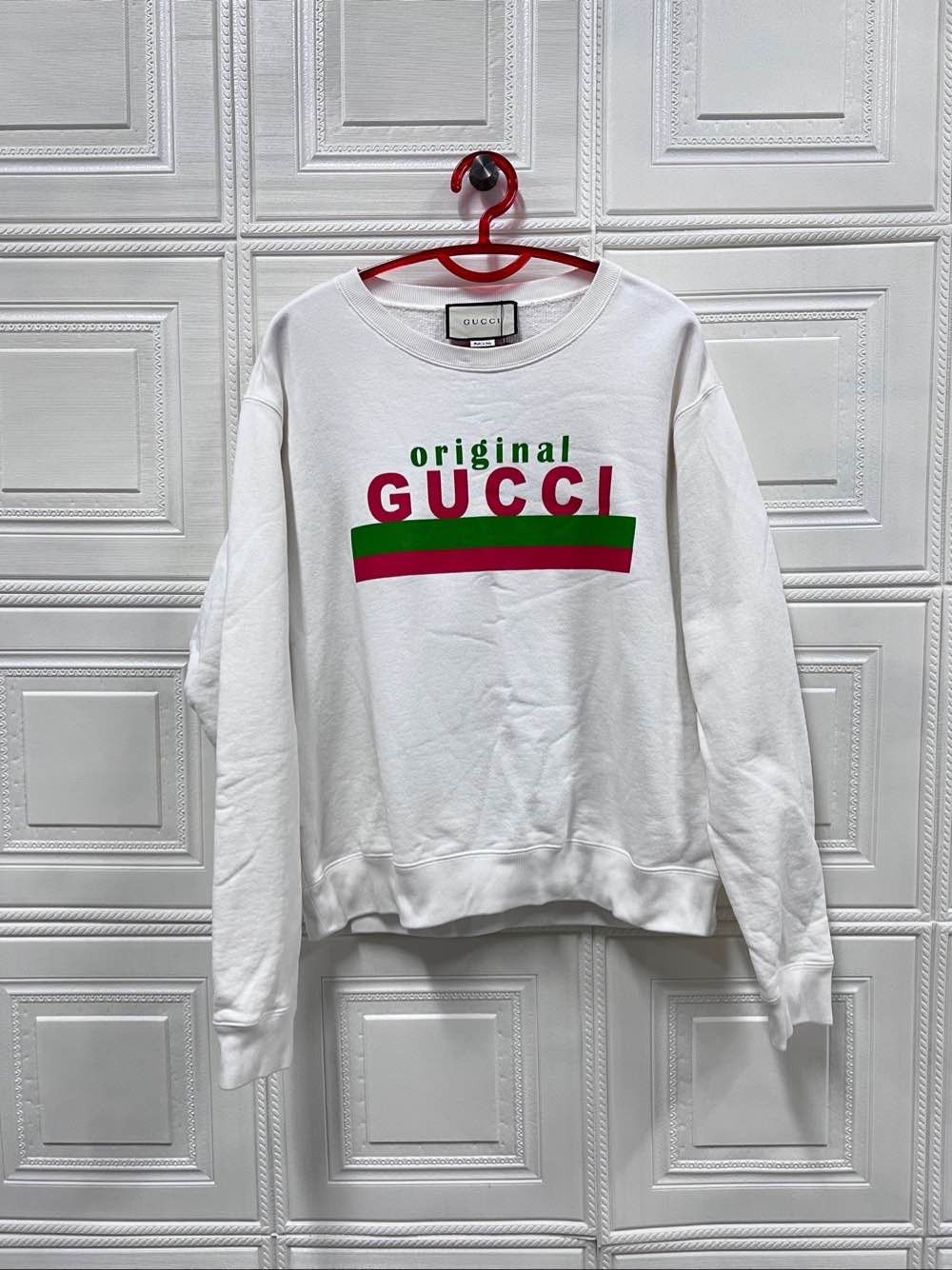 Gucci Gucci Original Logo Sweatshirt White Size XS Size US XS / EU 42 / 0 - 1 Thumbnail
