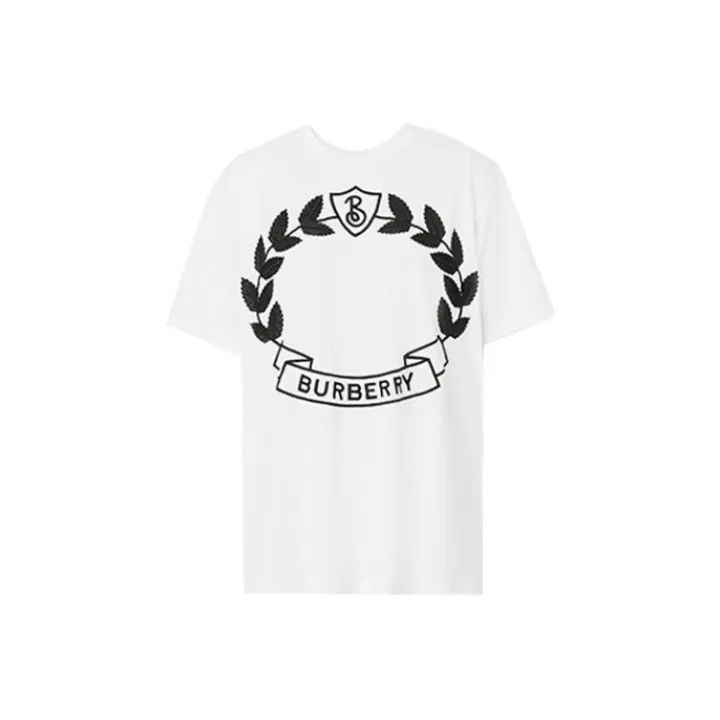 Burberry Burberry FW22 Logo Print Loose White T-Shirt 0079 Size XXS / US 00 / IT 34 - 1 Thumbnail