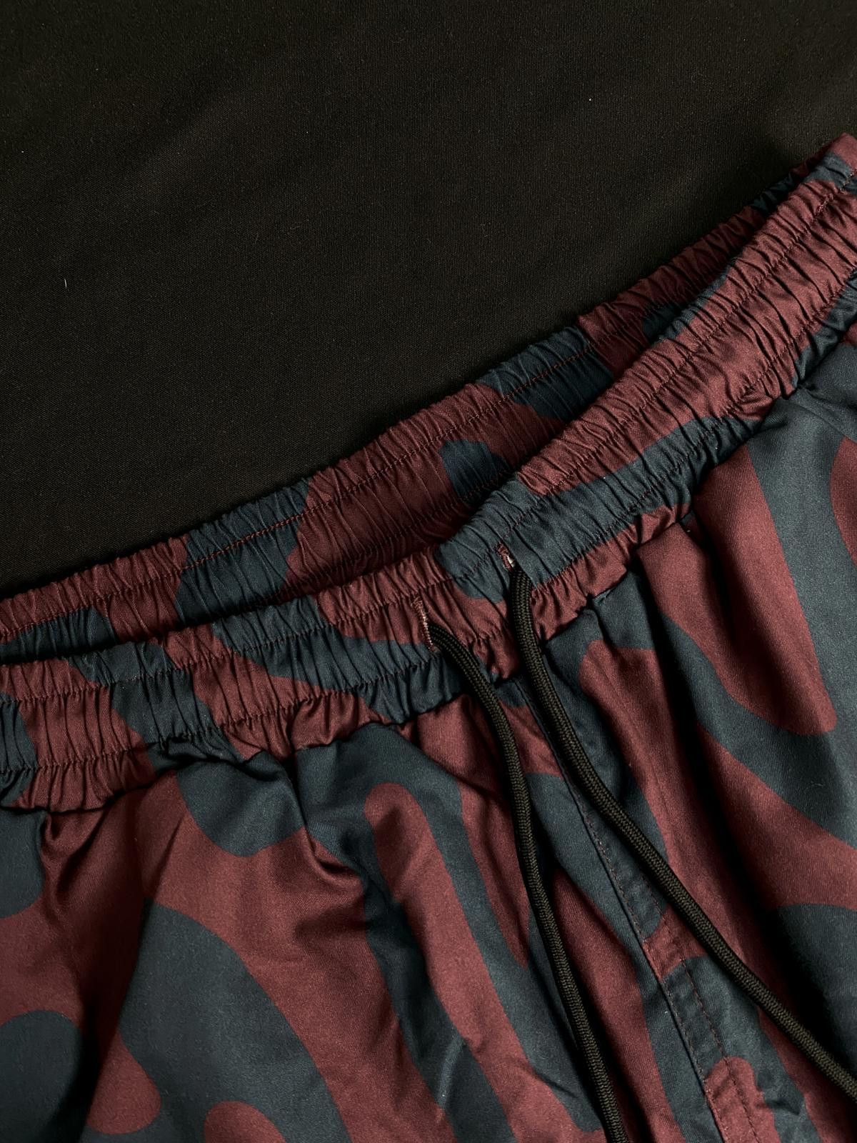 Parra Deadstock By Parra Splashed Swim Shorts Burgundy Large Size US 32 / EU 48 - 3 Thumbnail