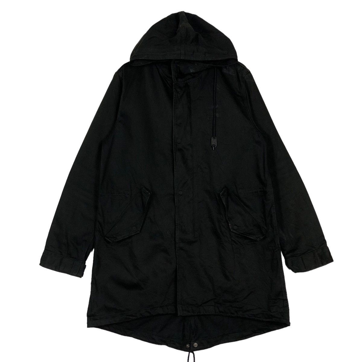🔥90’s Vintage Parka Jacket Fish Tail Black Fred Perry