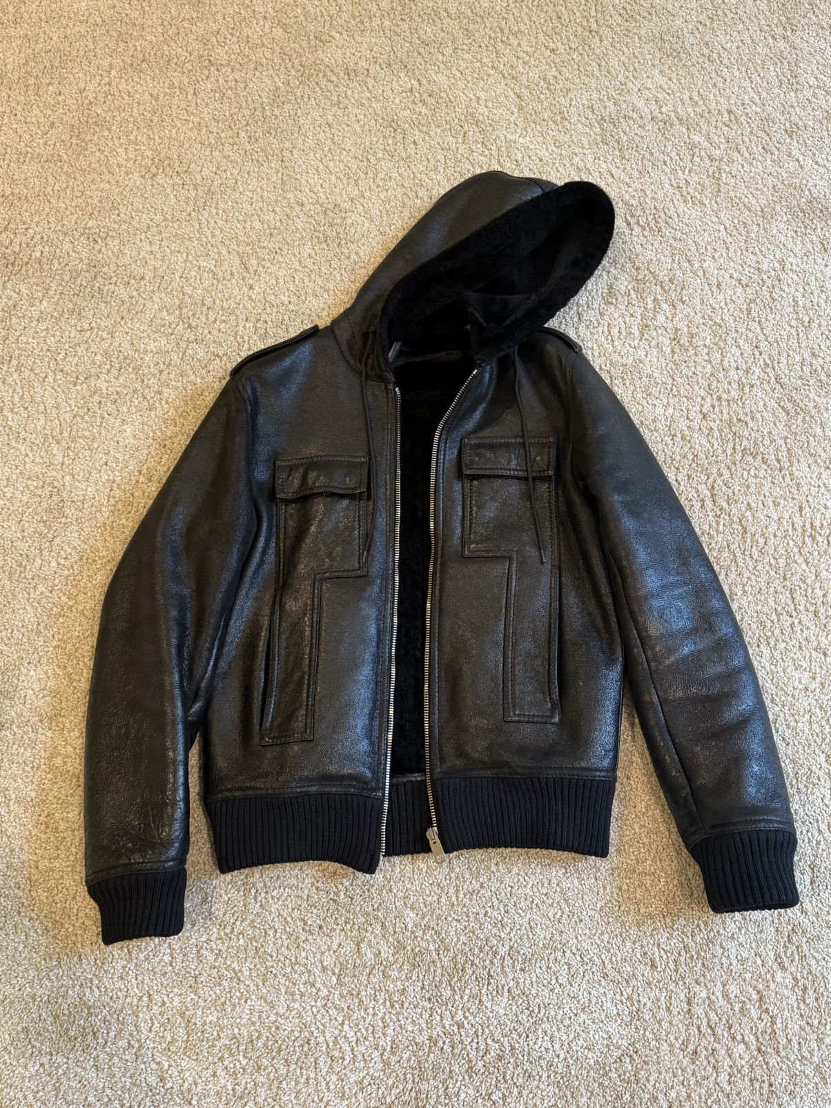Dior × Hedi Slimane Dior Homme 07 AW Navigate Leather Jacket | Grailed