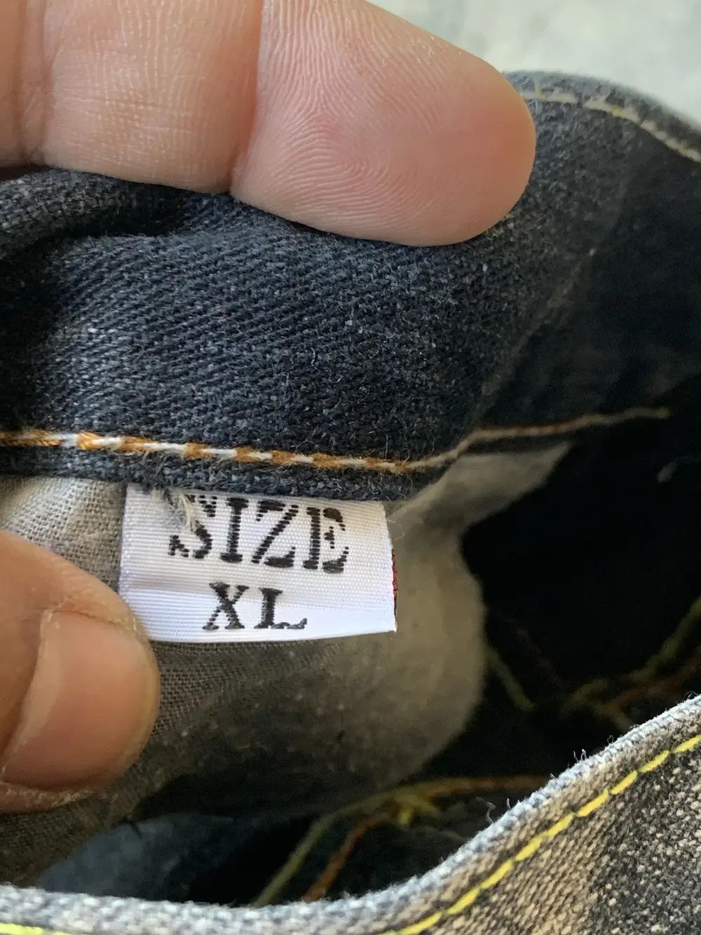 Le Grande Bleu (L.G.B.) Baggy TARWLAN nice faded style. Size US 30 / EU 46 - 10 Thumbnail