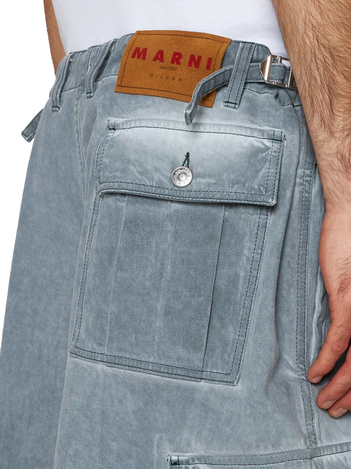 Marni o1srvl11e0724 Denim Trousers in Dark Ash Size US 36 / EU 52 - 3 Thumbnail