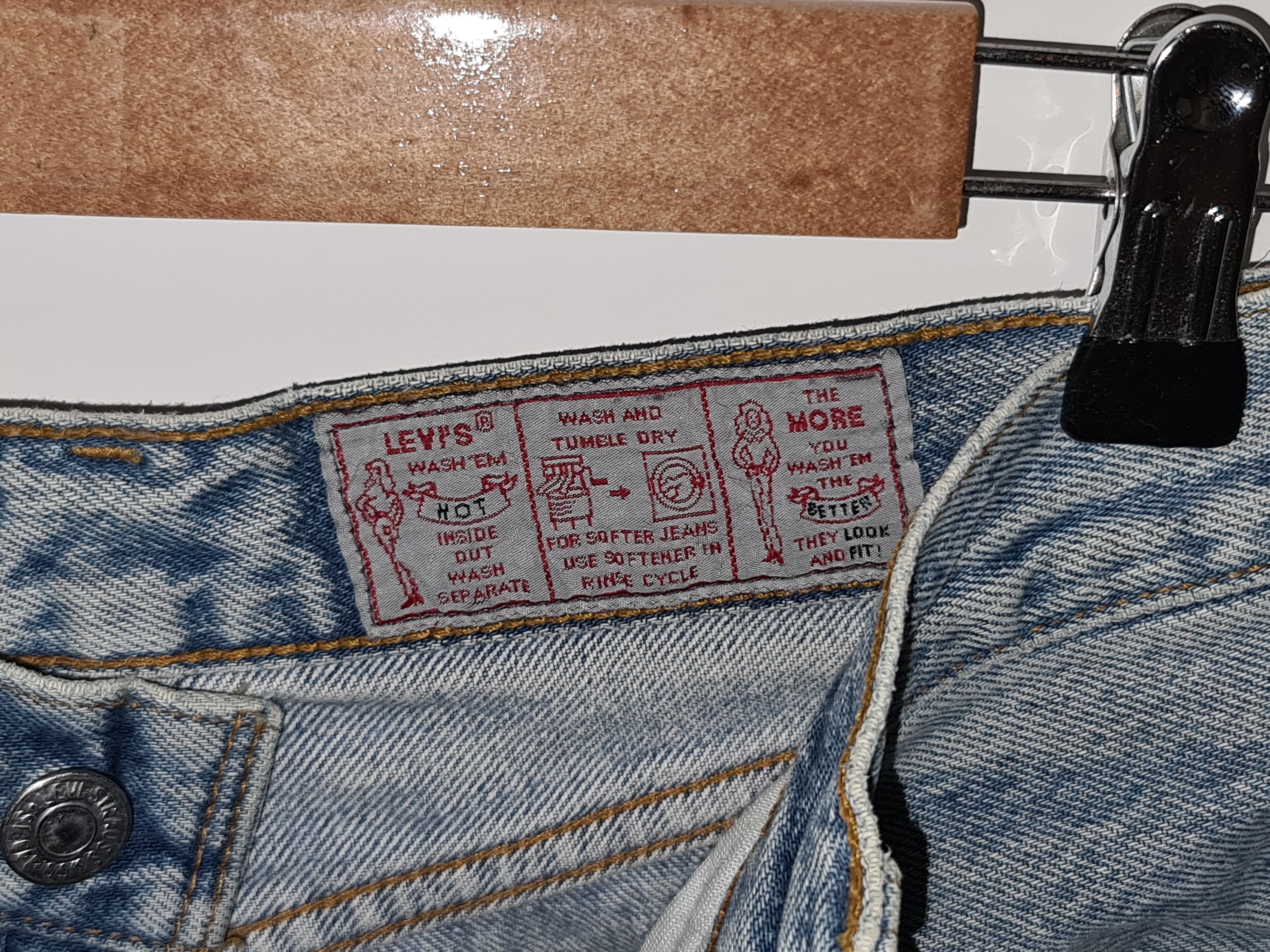 Levi's Vintage Clothing Vintage Levi's 501 High Waist Denim Shorts USA 80s 90s Size 28" / US 6 / IT 42 - 5 Thumbnail
