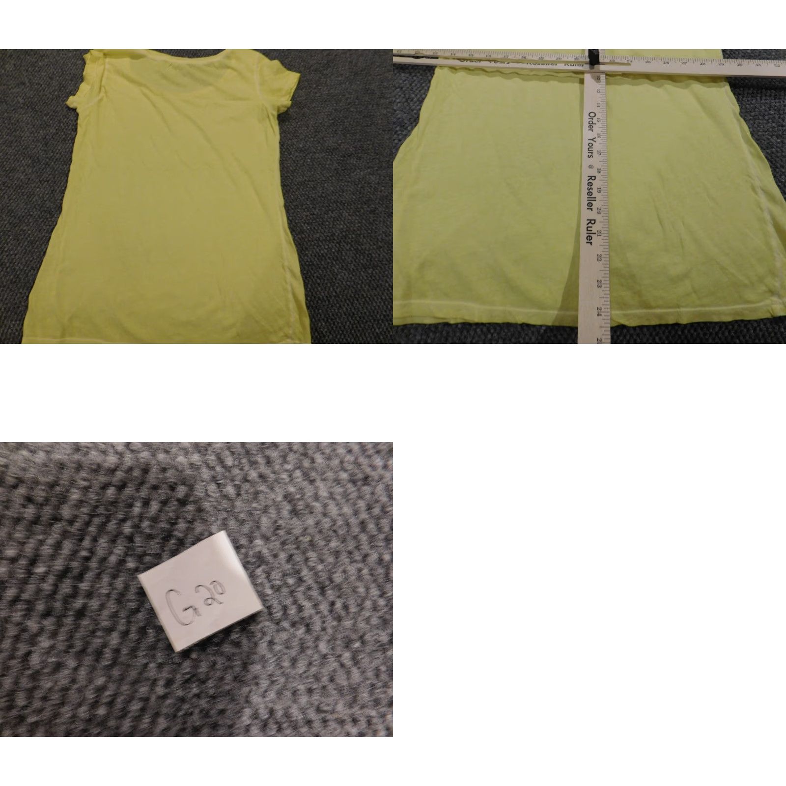 Gap Gap Blouse Shirt Womens S Tall Yellow Short Sleeve Crew Neck Button Cotton Rayon Stitch Classic Vintage? No — omit N/A. Size S / US 4 / IT 40 - 8 Thumbnail