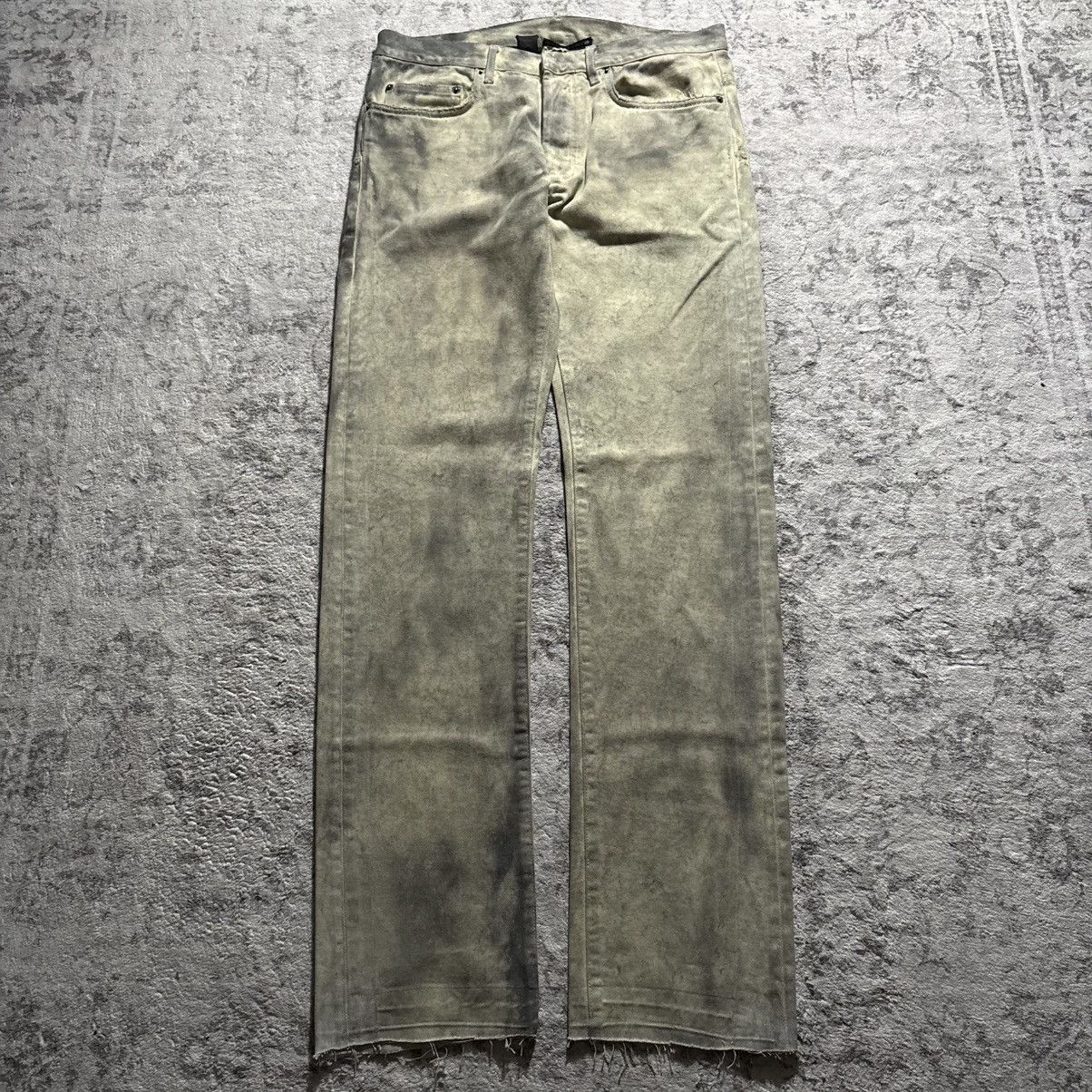 Dior × Hedi Slimane Dior Homme SS06 Dirty Snow Denim Jeans | Grailed